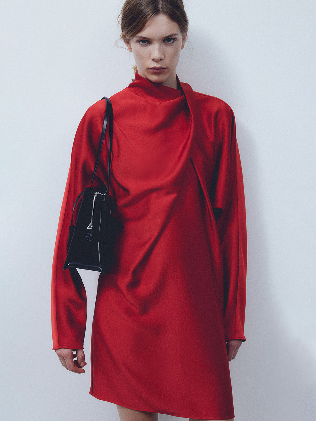

H&M Draped Dress, Red