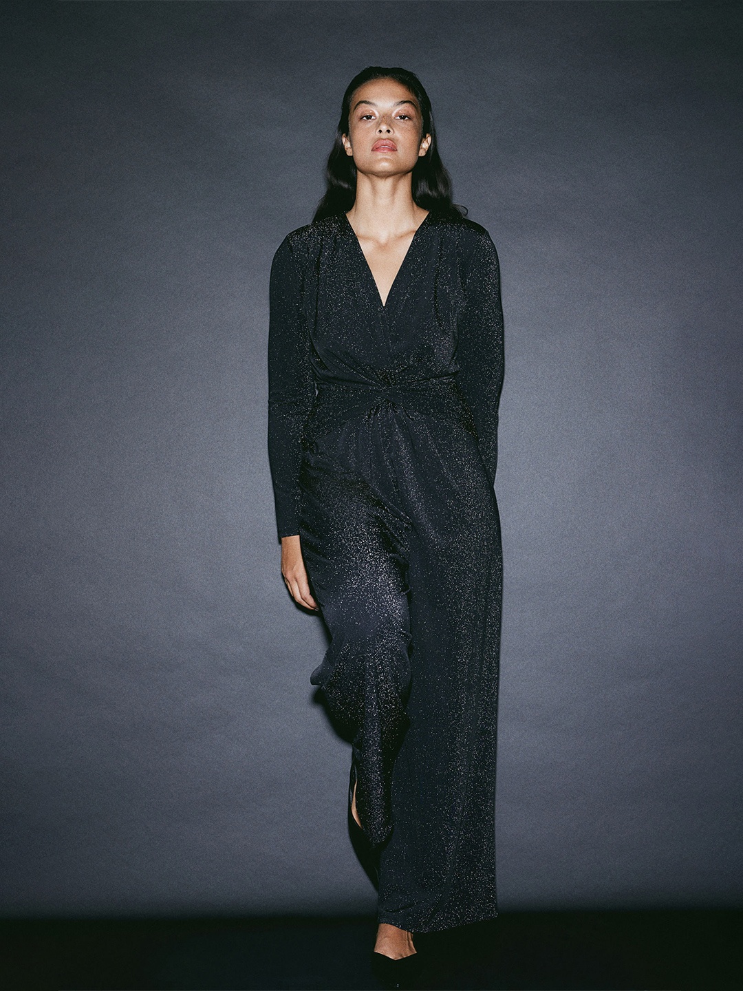 

H&M Glittery Jumpsuit, Black