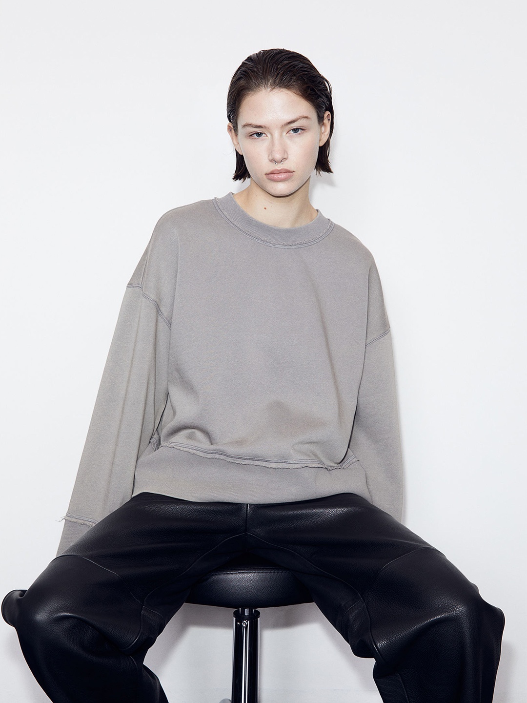 

H&M Oversized Sweatshirt, Grey