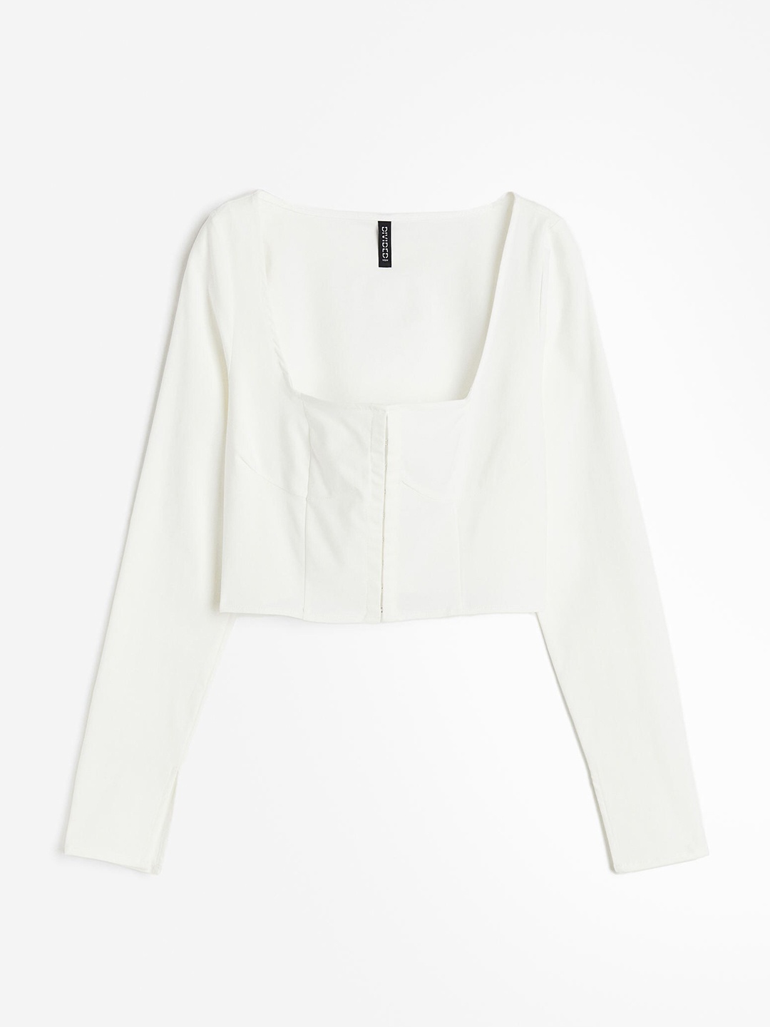 

H&M Square-Neck Top, White