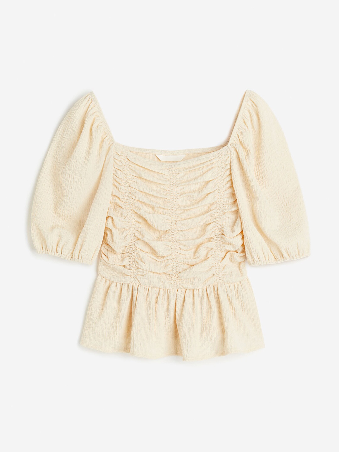 

H&M Women Sequined Top, Beige