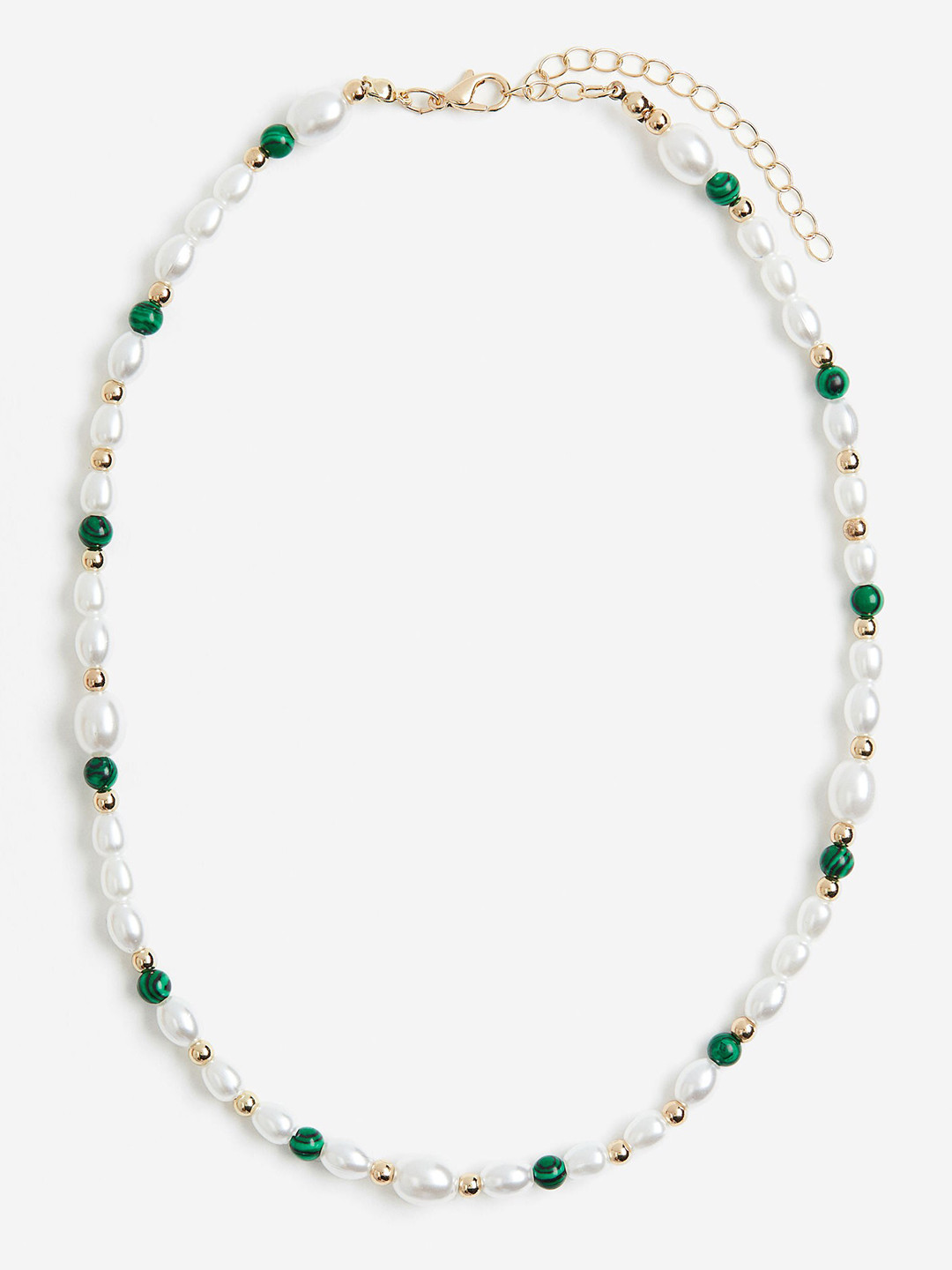 

H&M Beaded Necklace, Green
