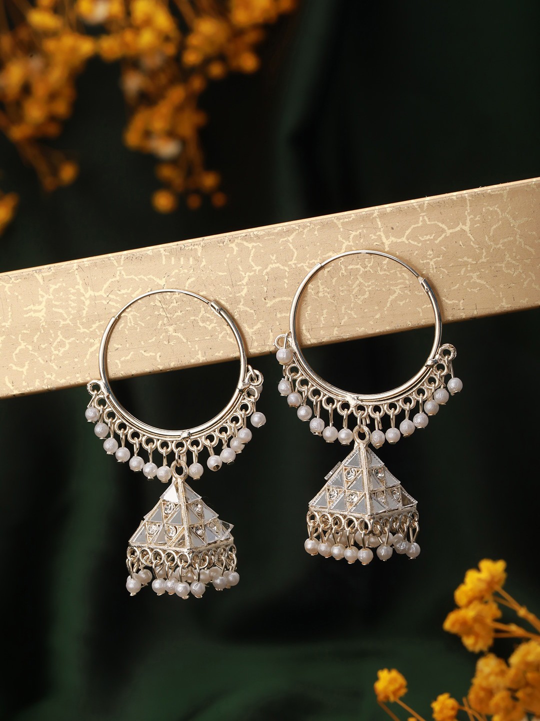 

Aadvik Designs Gold-Plated Jhumkas