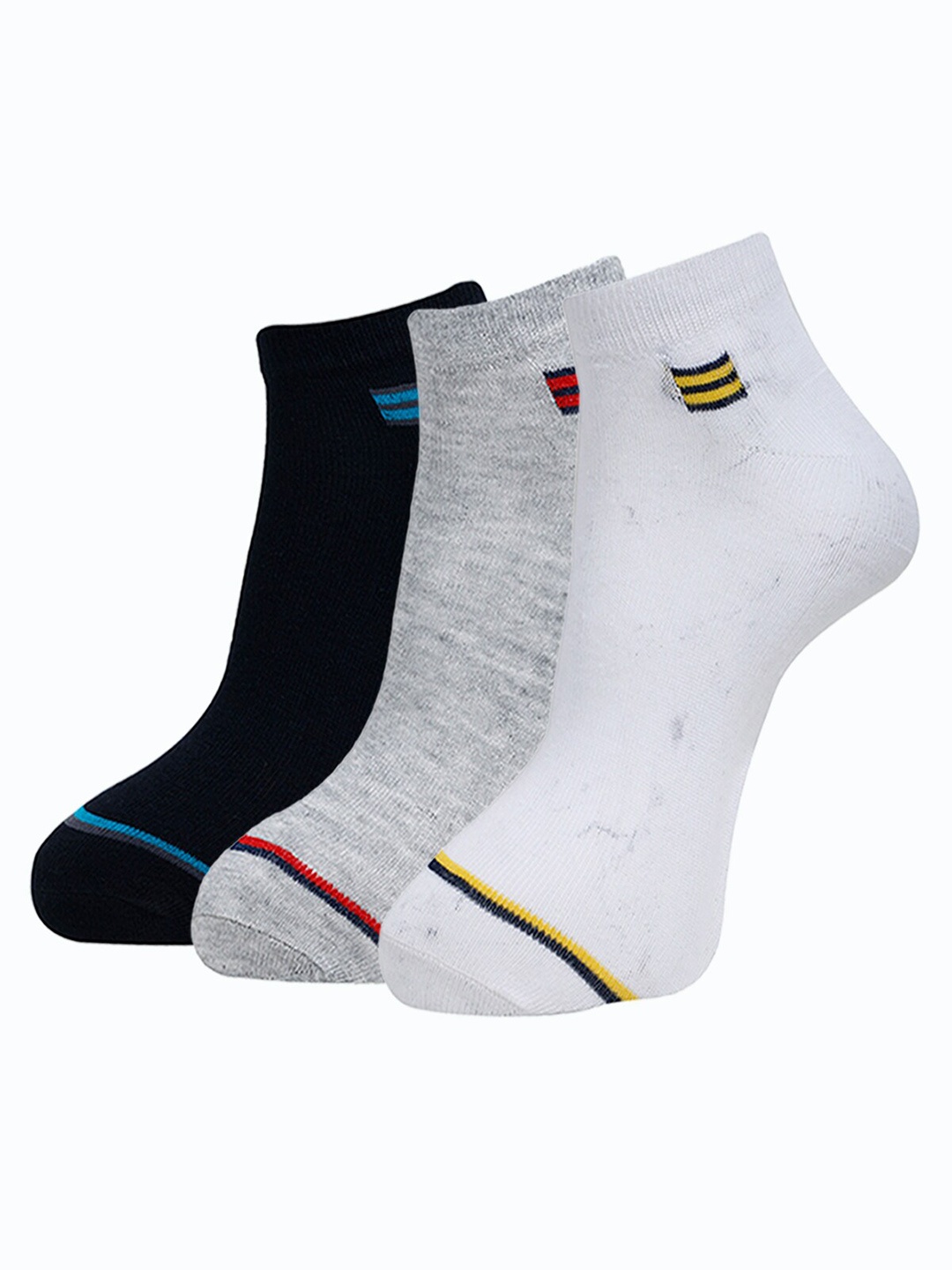 

Dollar Socks Men Pack Of 3 Ankle-Length Socks, White