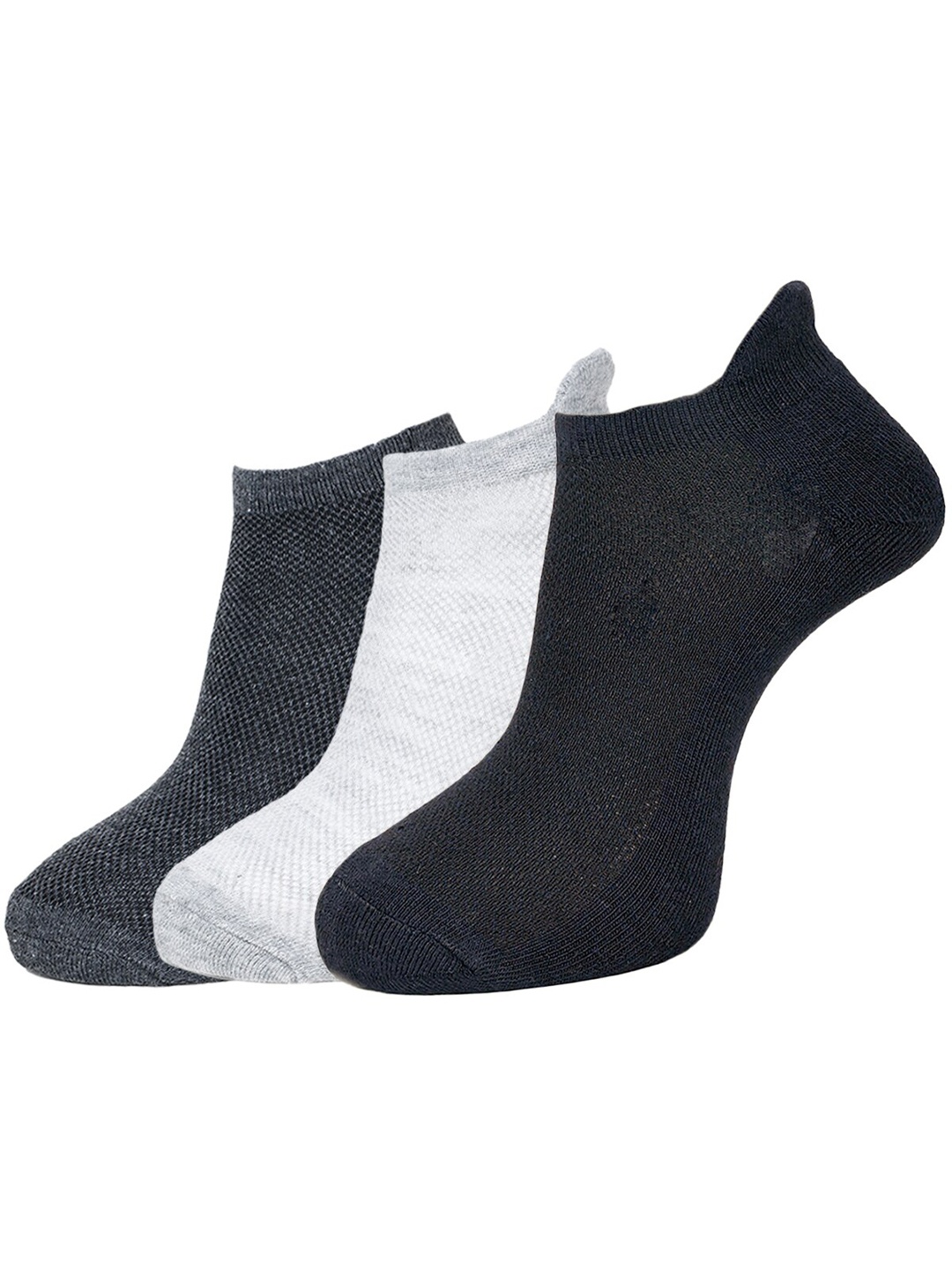 

Dollar Socks Men Pack Of 3 Ankle-Length Socks, Grey