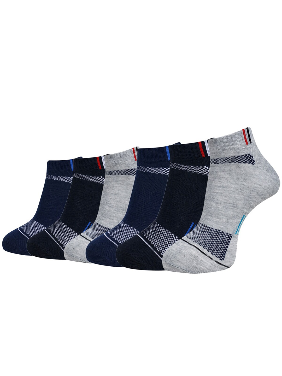 

Dollar Socks Men Pack Of 6 Assorted Ankle Length Socks