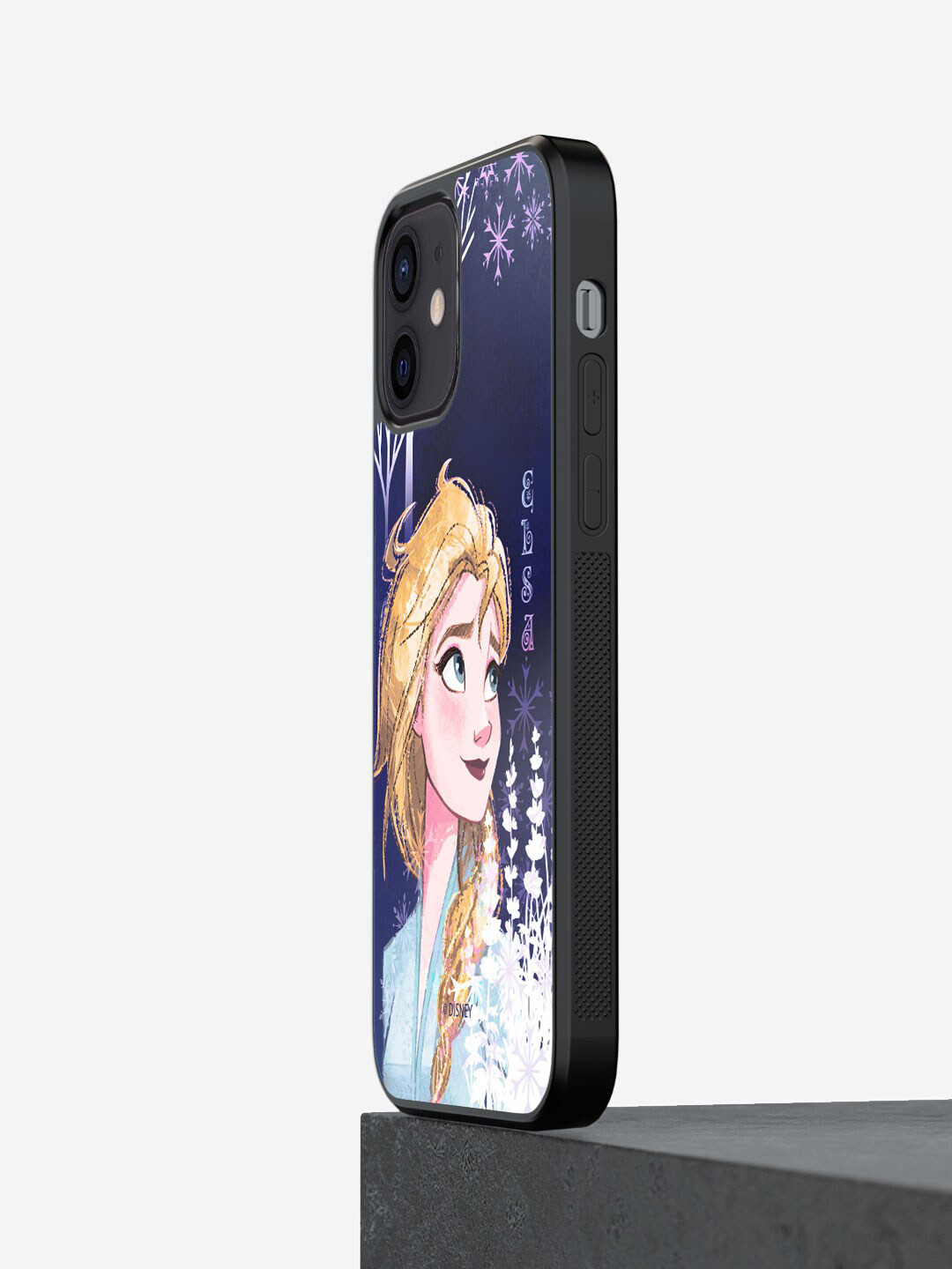 

macmerise Strong Elsa Printed iPhone 12 Phone Bumper Case Cover, Blue