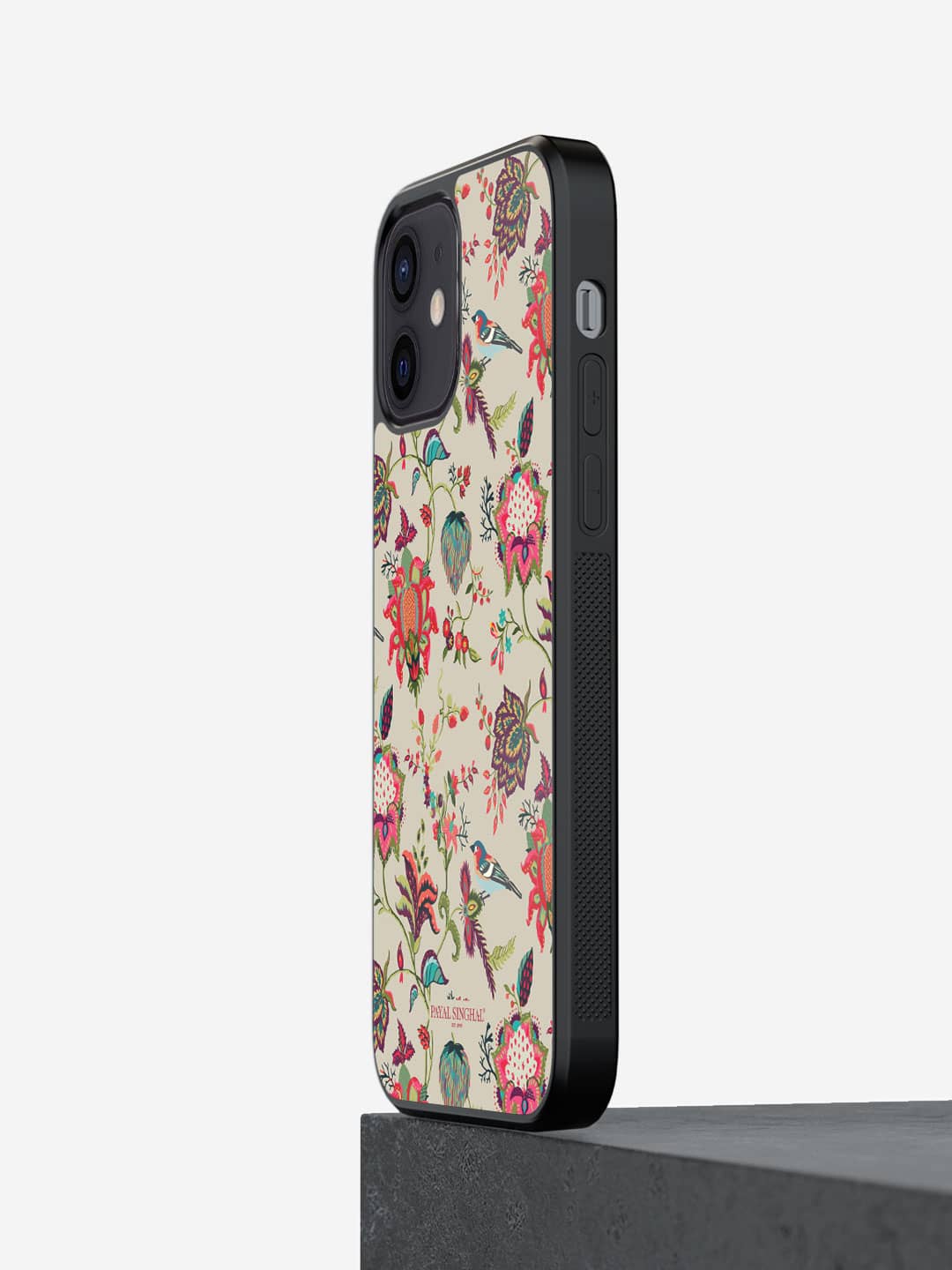 

macmerise Payal Singhal Chidiya Printed iPhone 12 Phone Bumper Case Cover, Beige