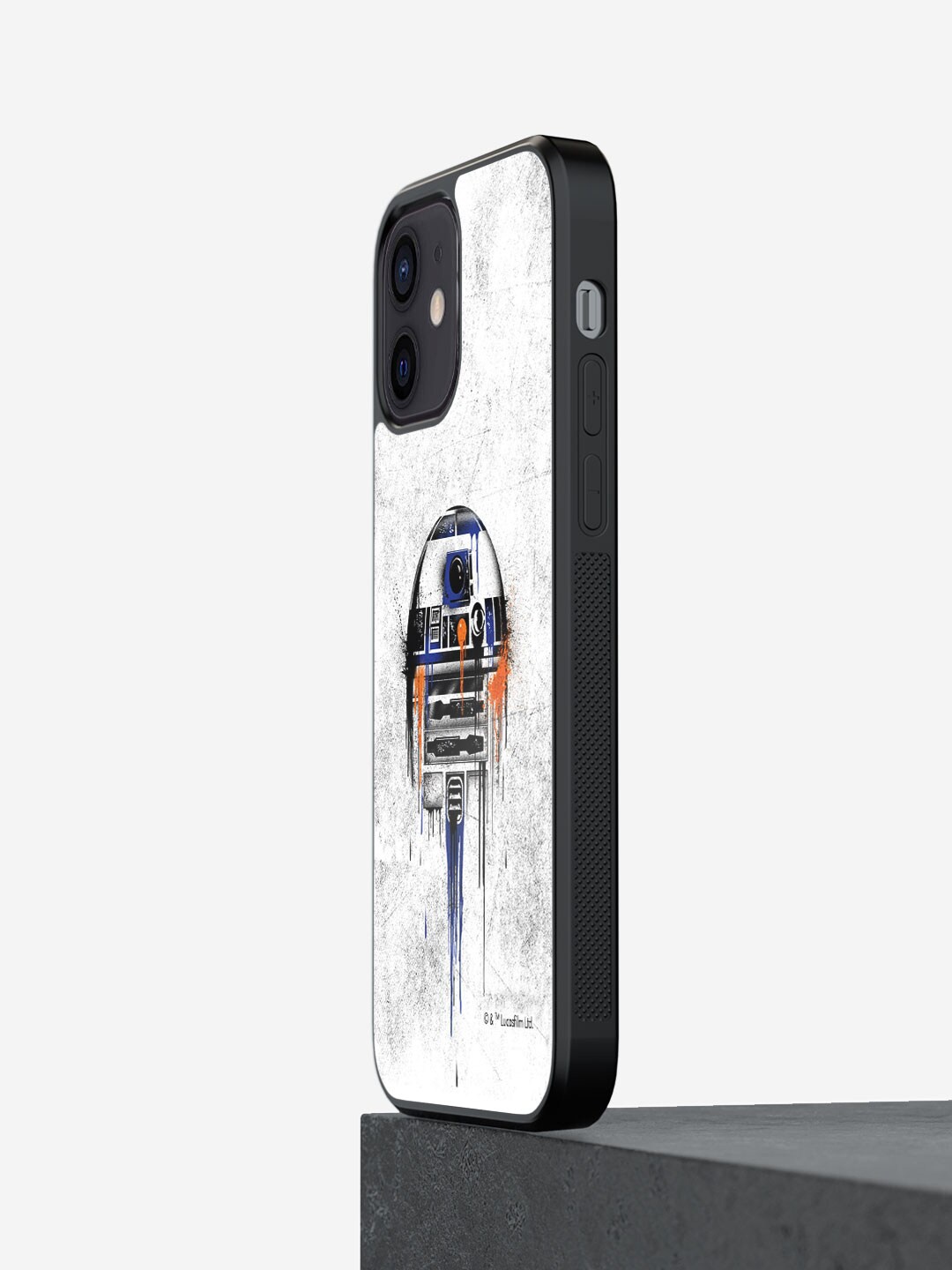 

macmerise Astro Droid Printed iPhone 12 Mini Phone Bumper Case Cover, White