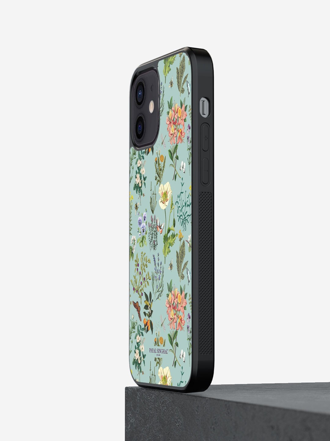 

macmerise Payal Singhal Titli Printed iPhone 12 Phone Bumper Case Cover, Green