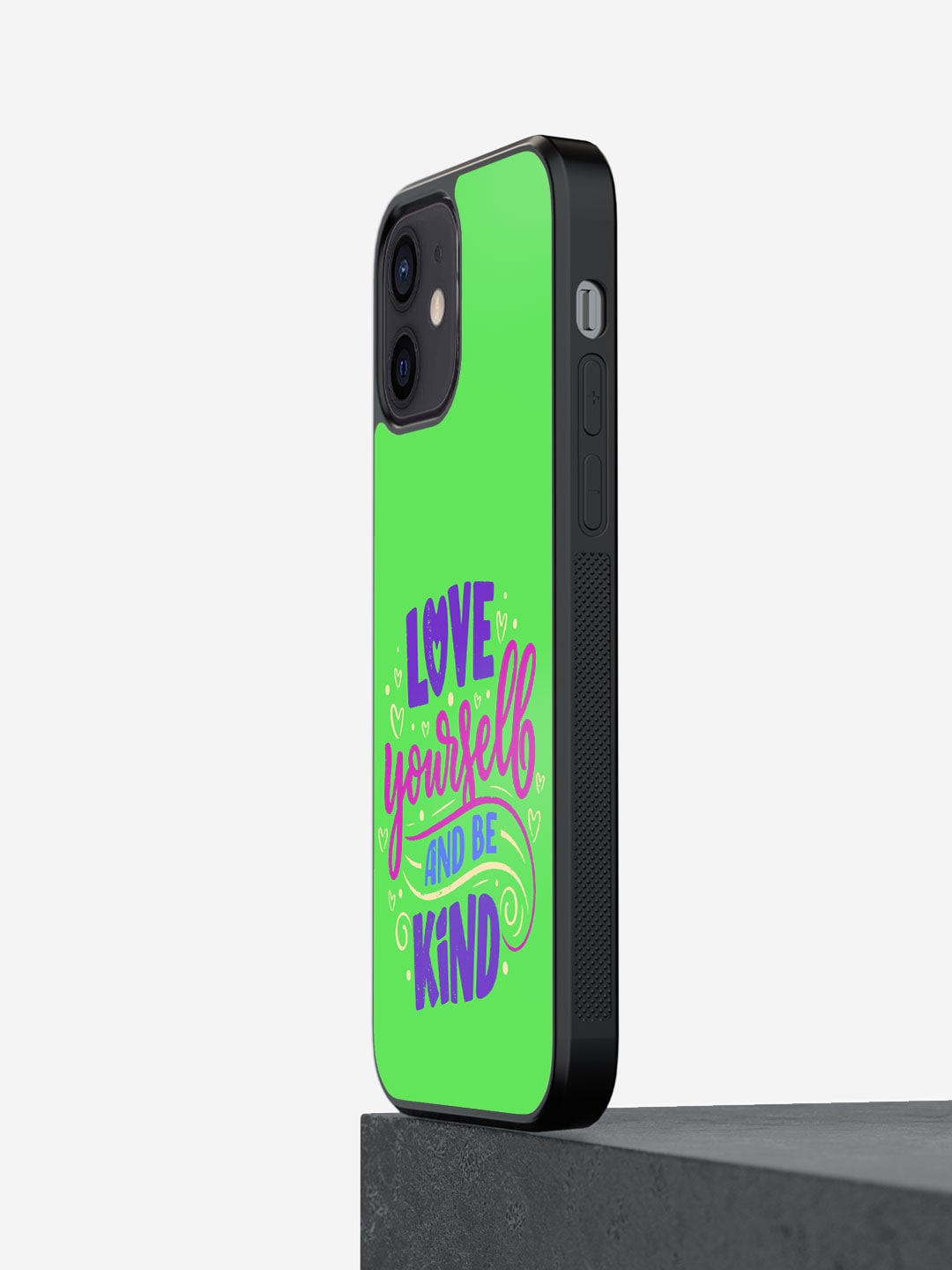 

macmerise Typography Printed iPhone 12 Mini Phone Bumper Case Cover, Green