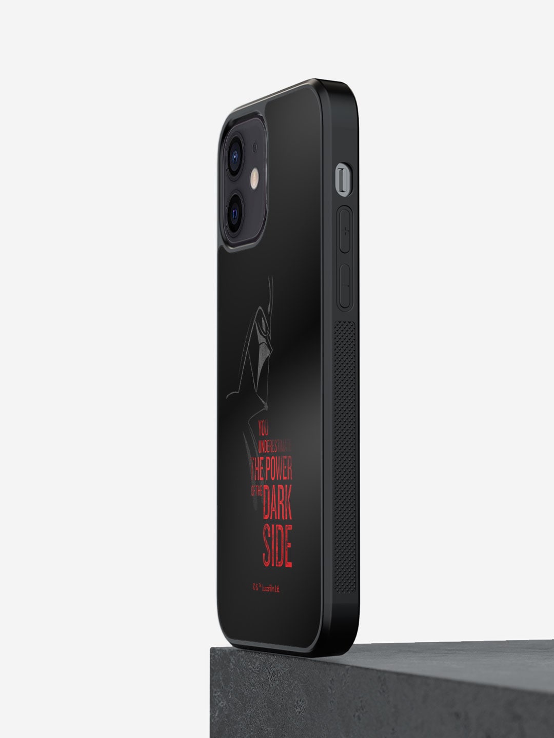

macmerise The Dark Side Printed iPhone 12 Phone Bumper Case Cover, Black