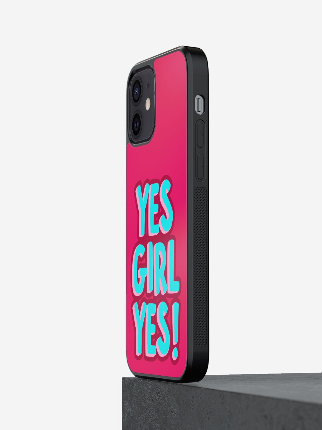 

macmerise Yes Girl Yes Printed 12 Bumper Case Cover, Pink