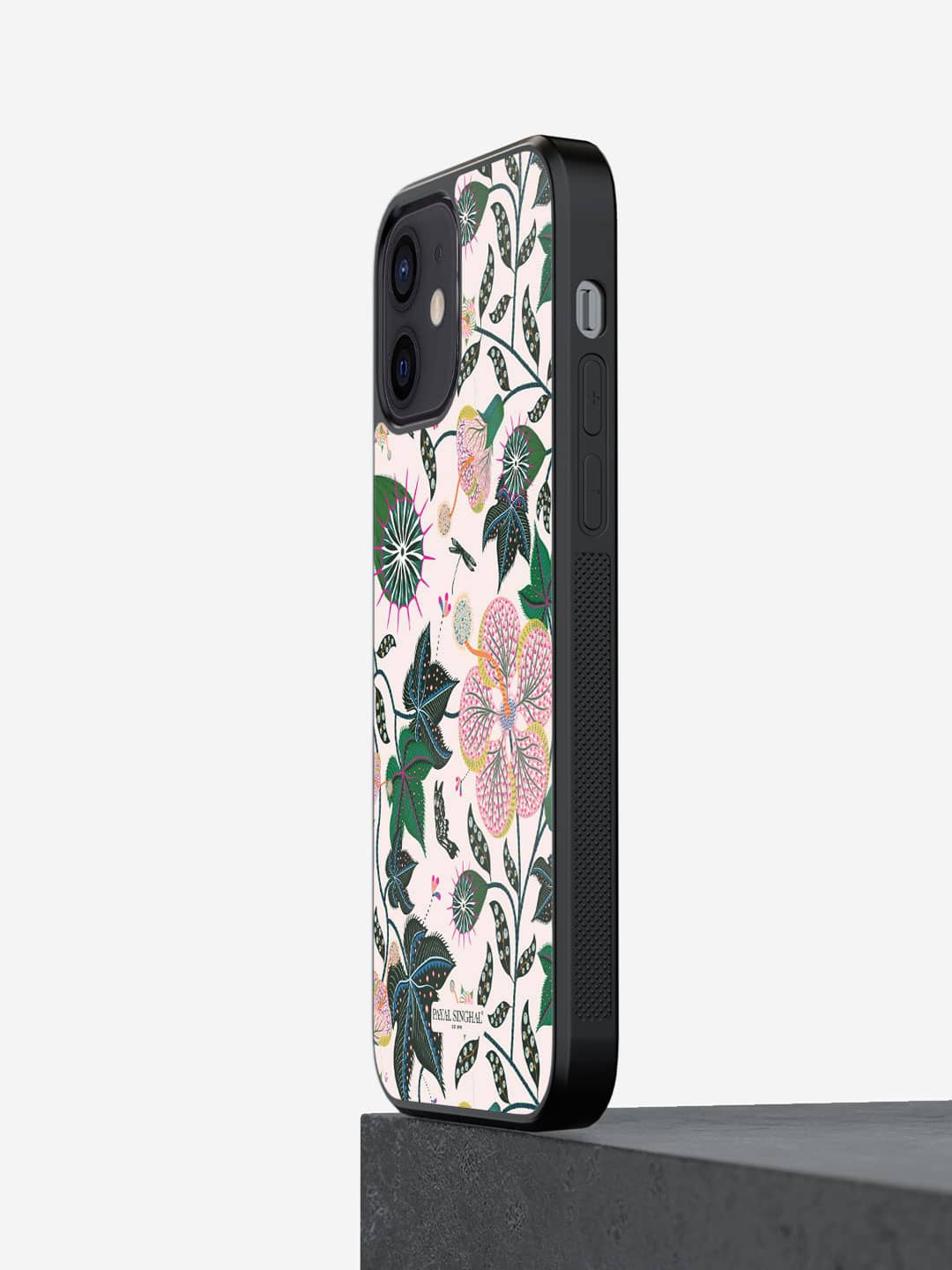 

macmerise Printed iPhone 12 Bumper Case Cover, Peach