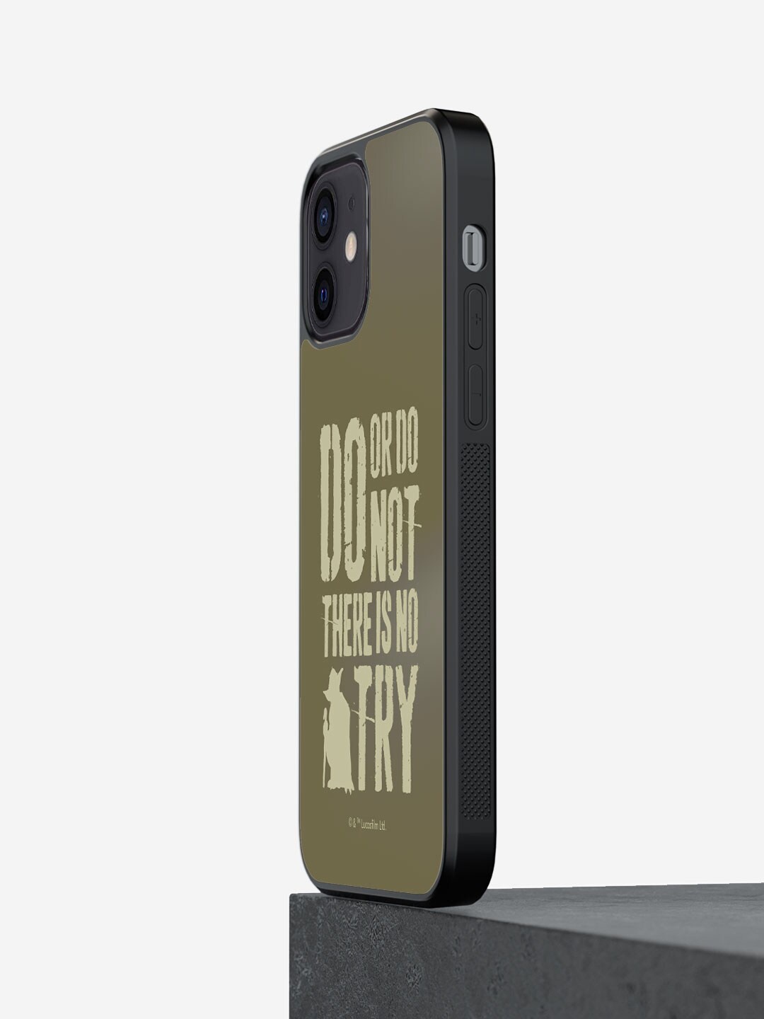 

macmerise Yoda Theory Printed iPhone 12 Phone Bumper Case, Olive
