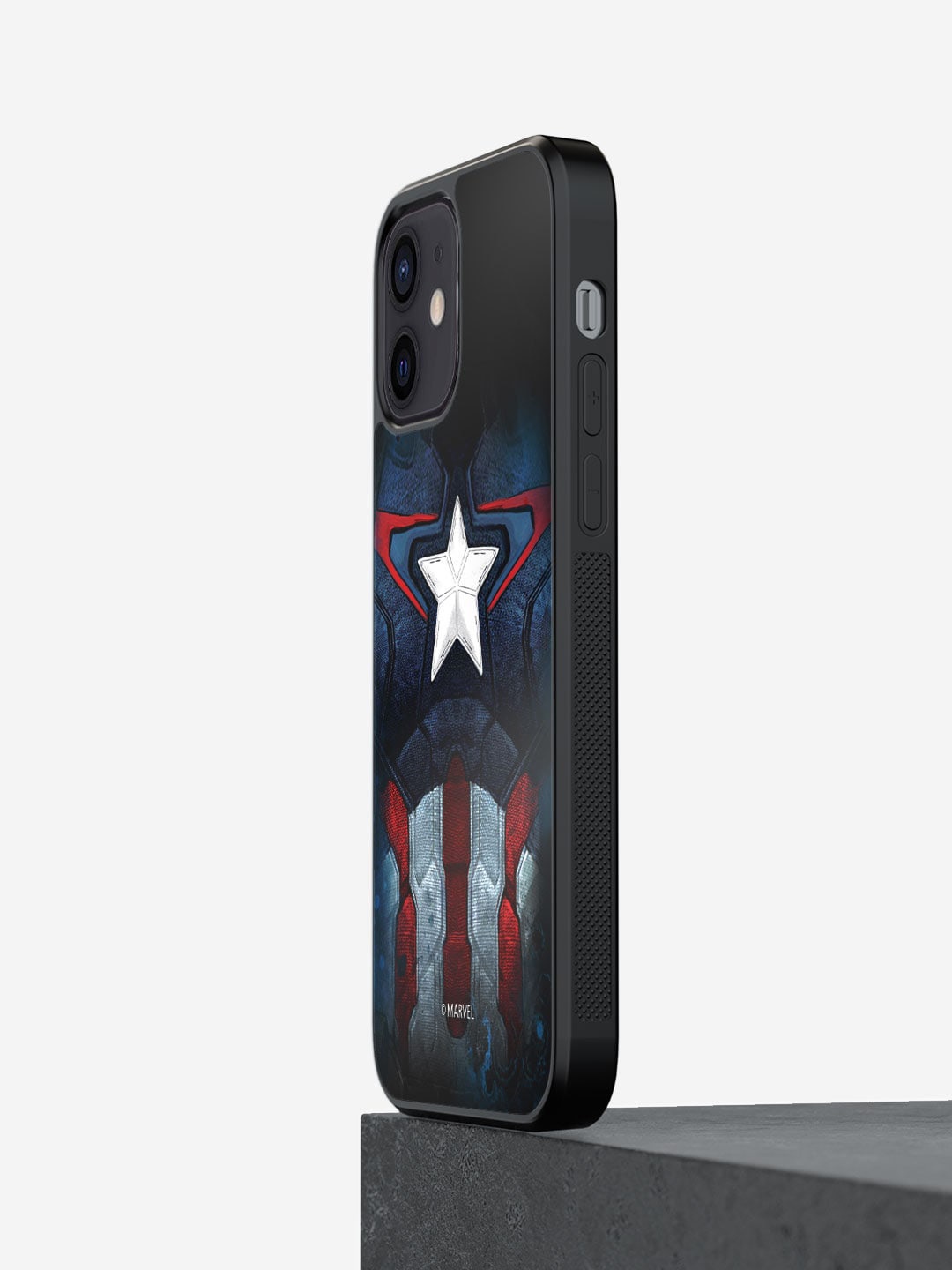 

macmerise Suit Up Captain iPhone 12 Bumper Case Cover, Black