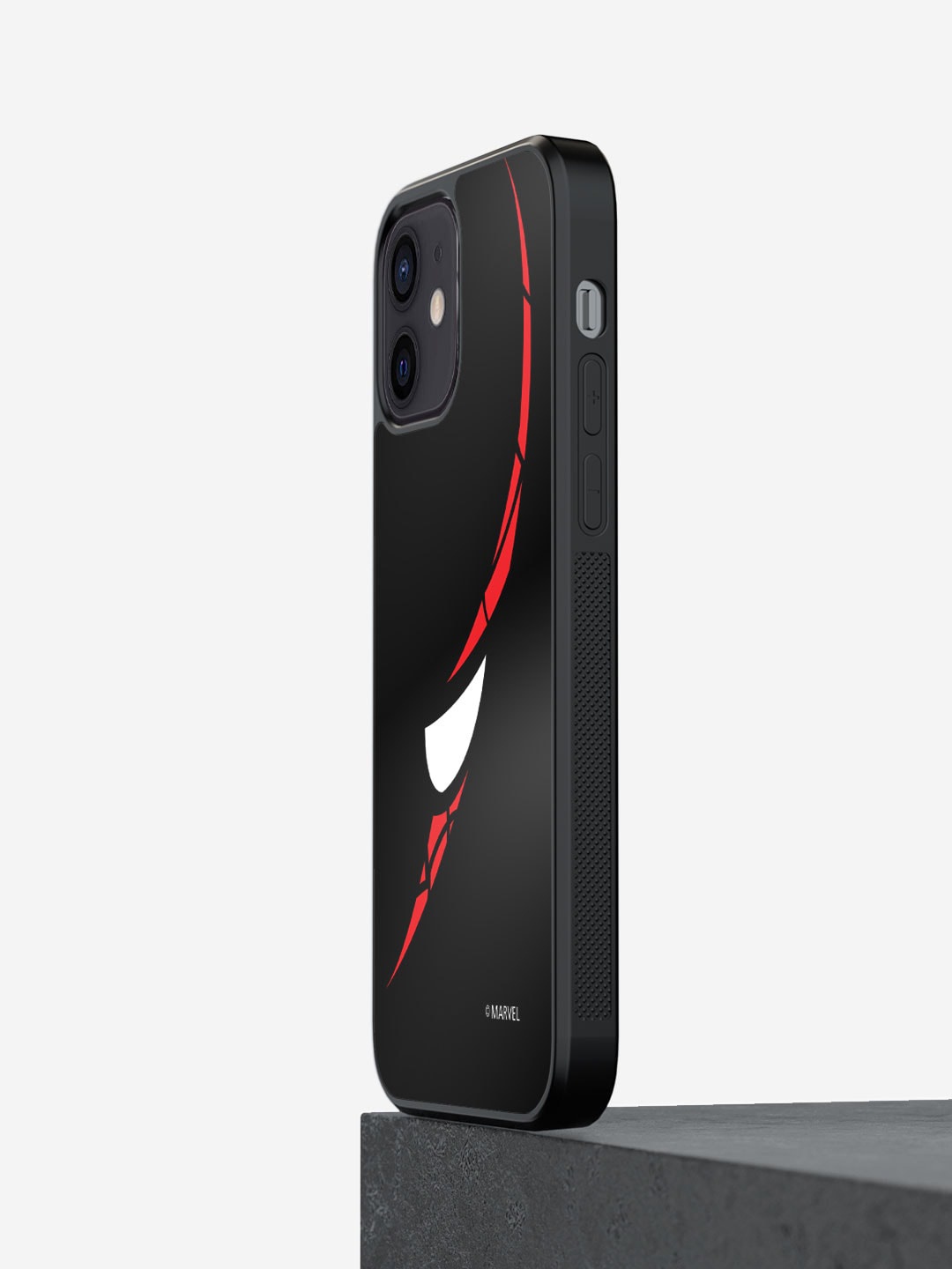 

macmerise The Amazing Spider Man Printed iPhone 12 Bumper Phone Back Cover, Black