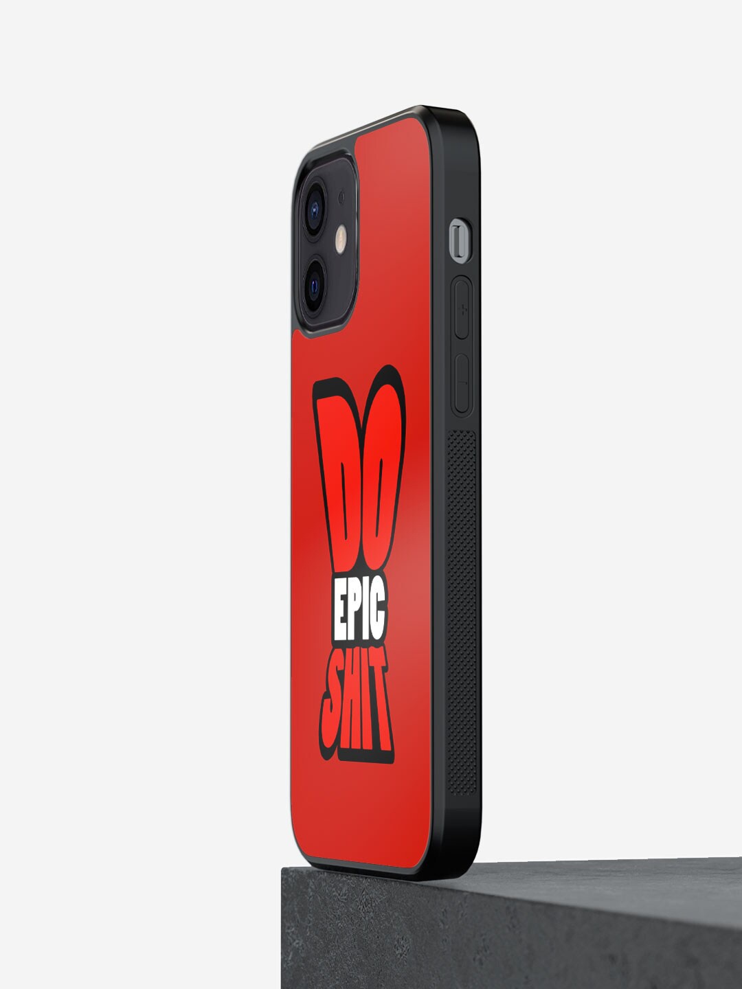 

macmerise Do Epic Shit iPhone 12 Mini Bumper Case Cover, Red