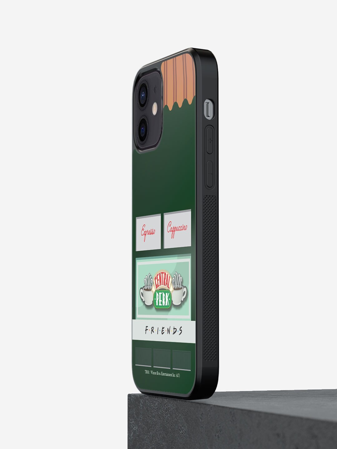 

macmerise Central Perk Printed iPhone 12 Mini Bumper Phone Back Cover, Green
