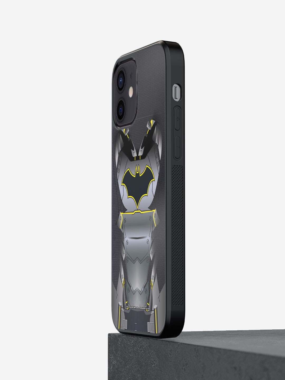 

macmerise Suit Up Batman iPhone 12 Bumper Case Cover, Black