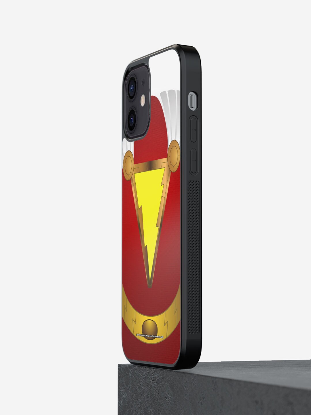 

macmerise Suit up Shazam iPhone 12 Bumper Case Cover, Red