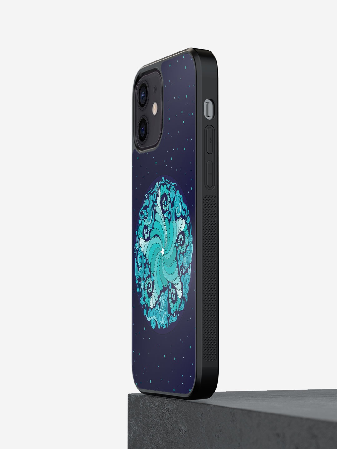 

macmerise Printed iPhone 12 Bumper Case Cover, Blue