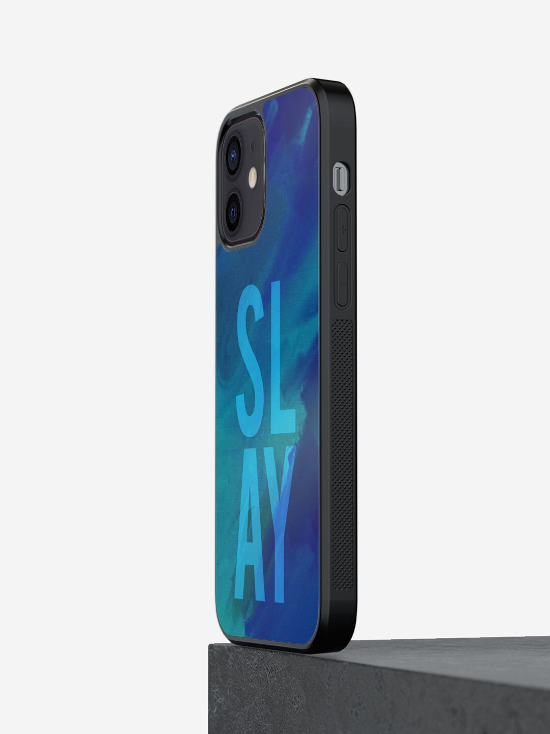 

macmerise Printed iPhone 12 Bumper Case Cover, Blue