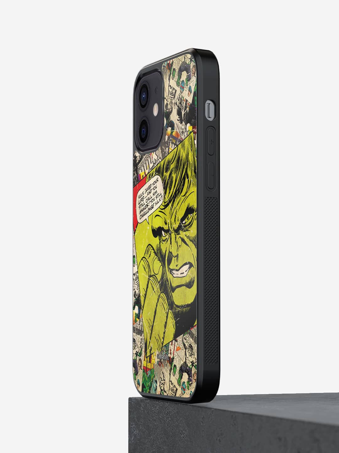 

macmerise Comic Hulk Printed iPhone 12 Mini Bumper Case Cover, Green