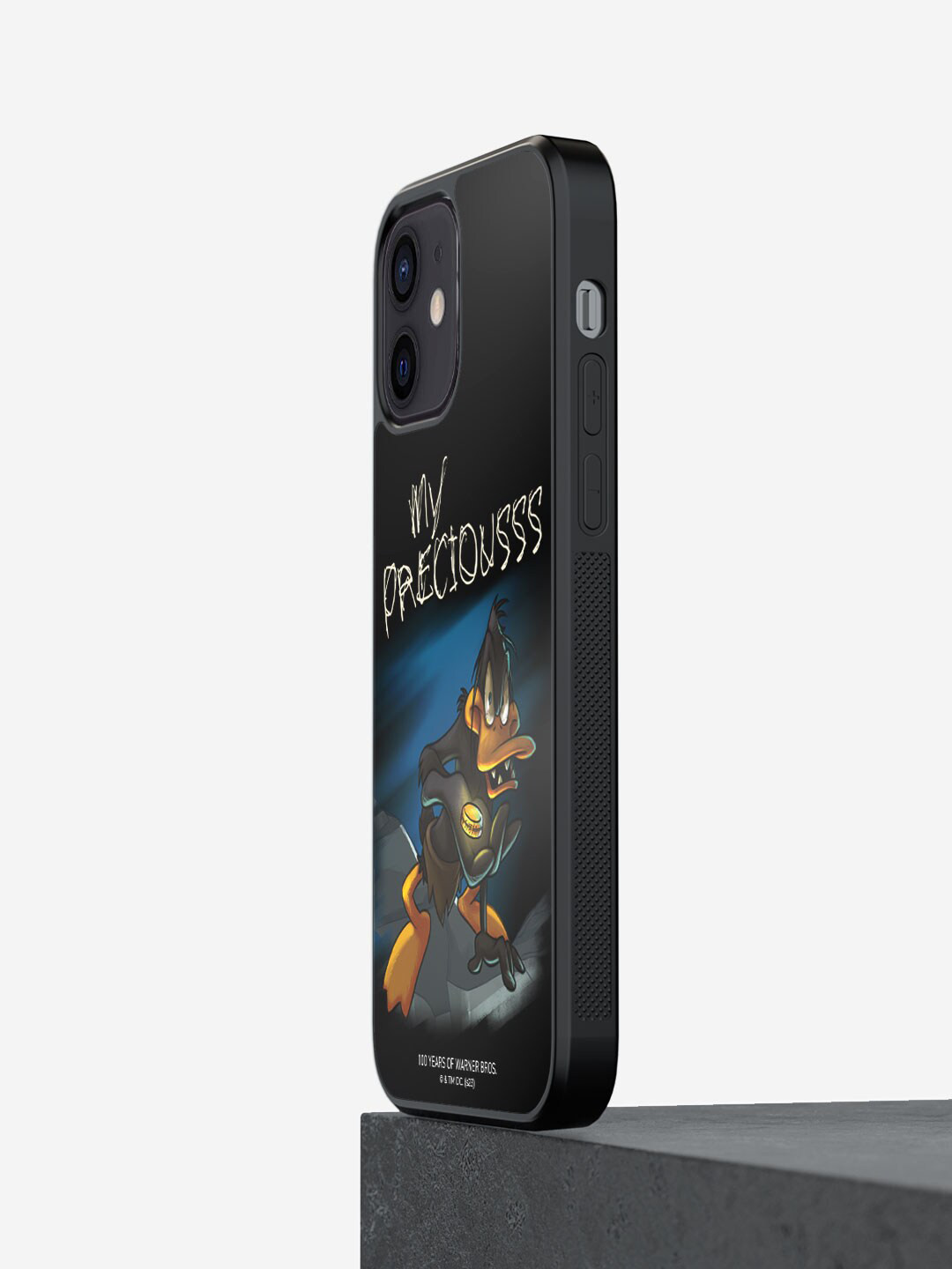 

macmerise Unisex Daffy Duck Gollum Printed iPhone 12 Mini Bumper Case, Black