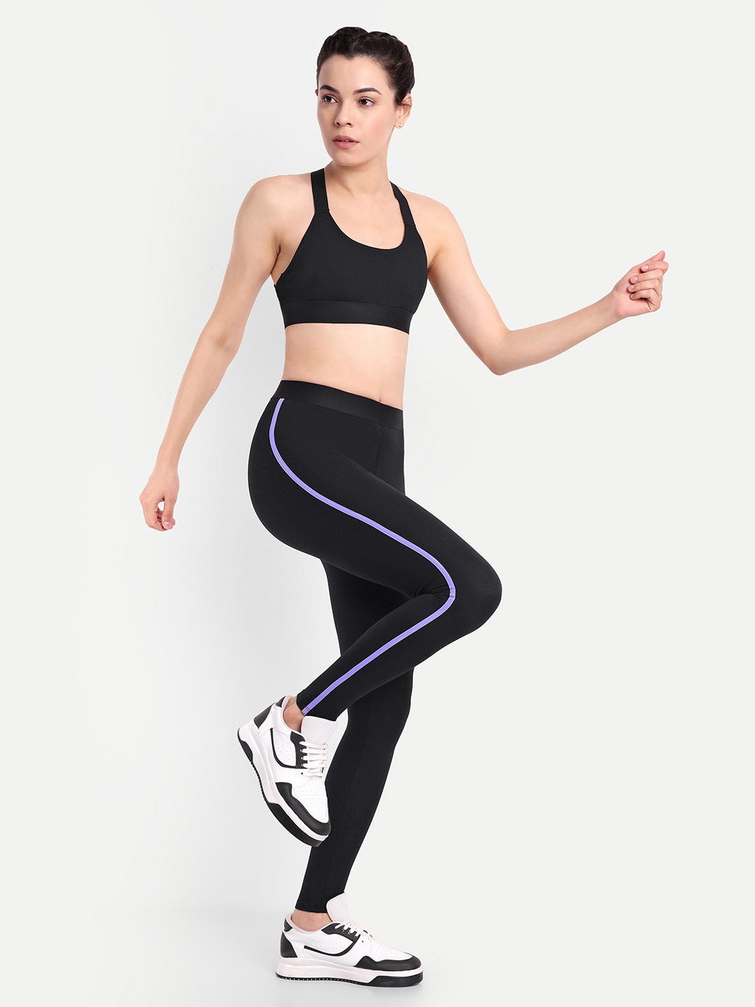 

So What Women Slim Fit Ankle Length Yoga Tights, Black