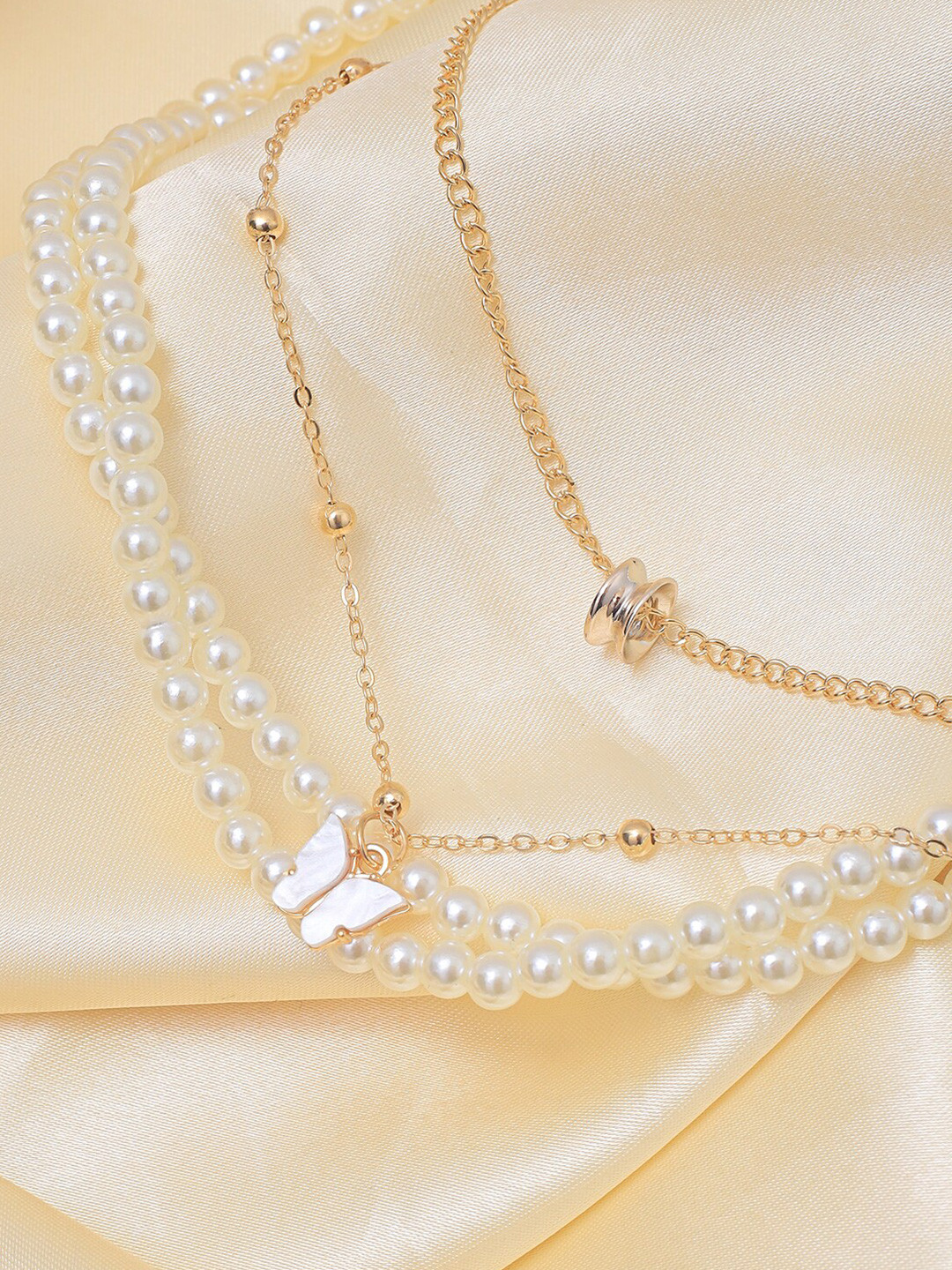 

Ayesha Gold-Plated Artificial Beads Studded Necklace