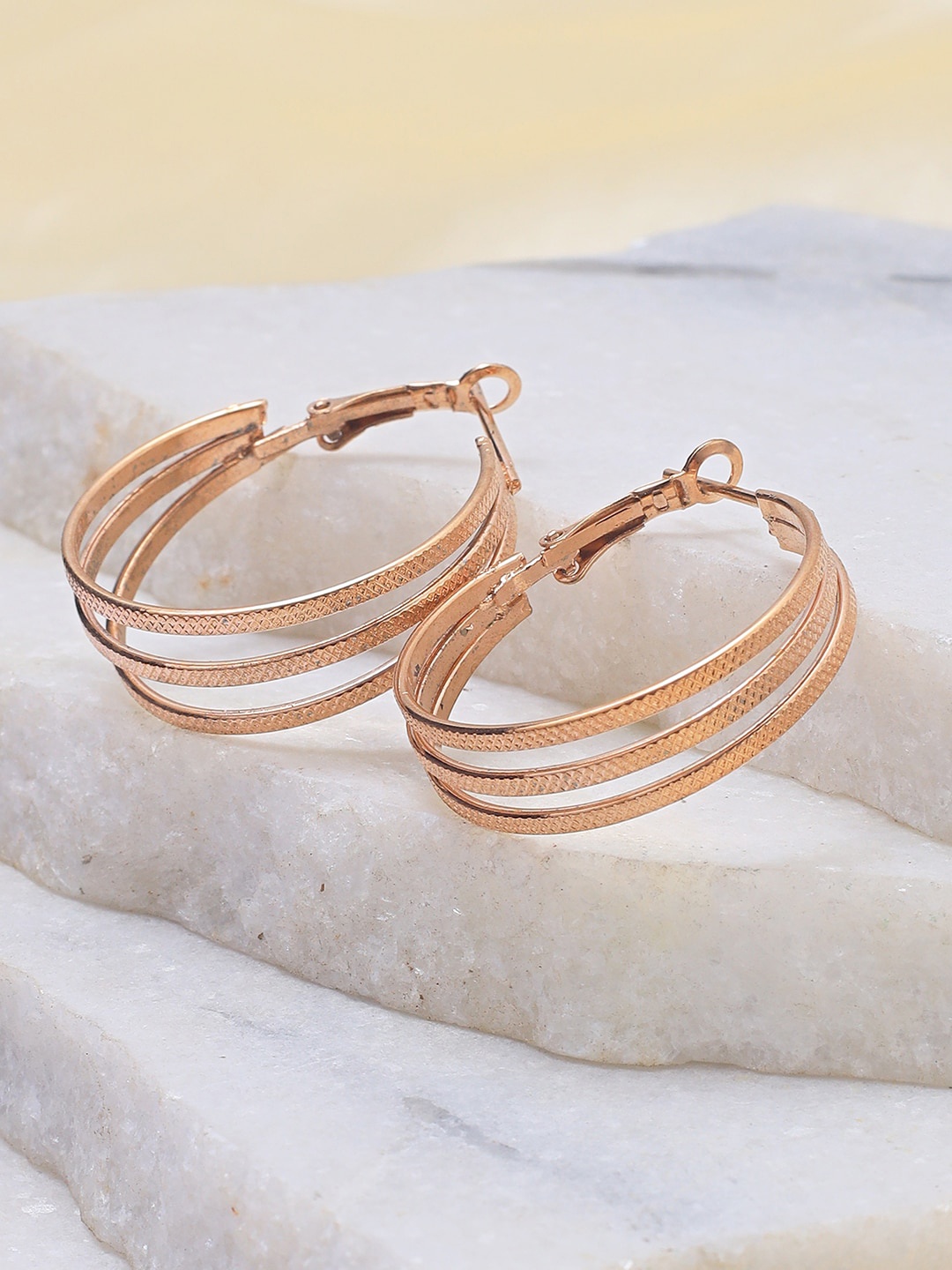 

Ayesha Rose Gold-Plated Hoop Earrings