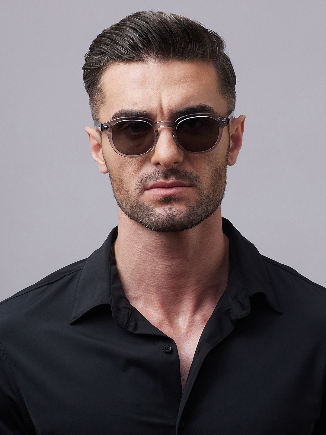 

Shisen Fox KITSUNE SMOKE Unisex Sunglass 46, Grey