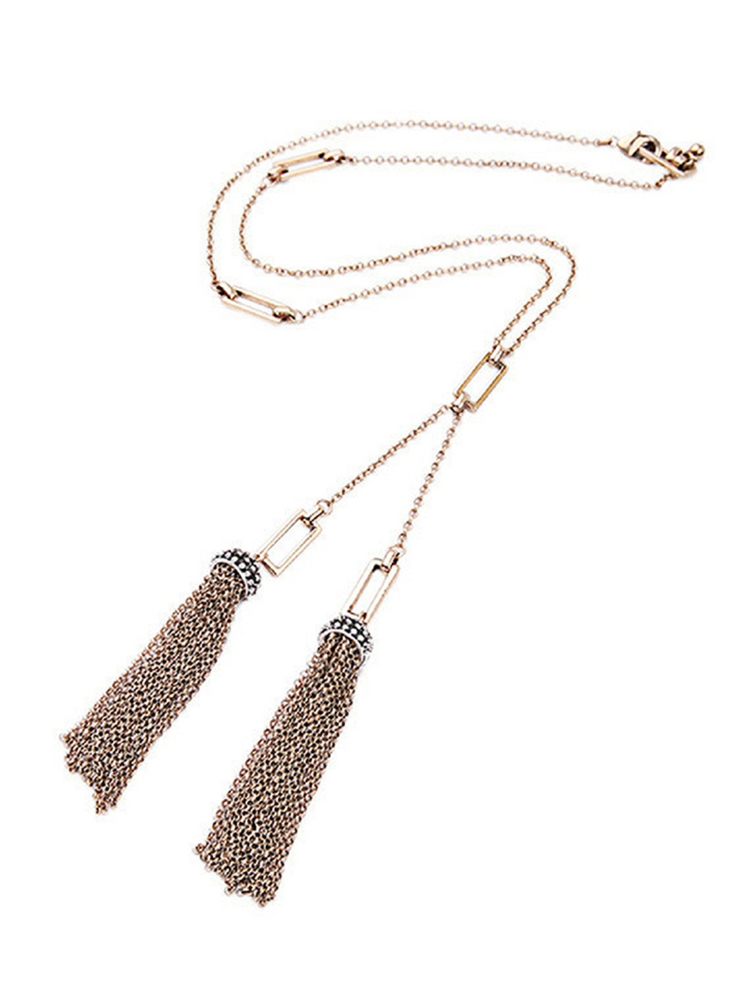 

Rhea Tasselled Minimal Necklace, Gold