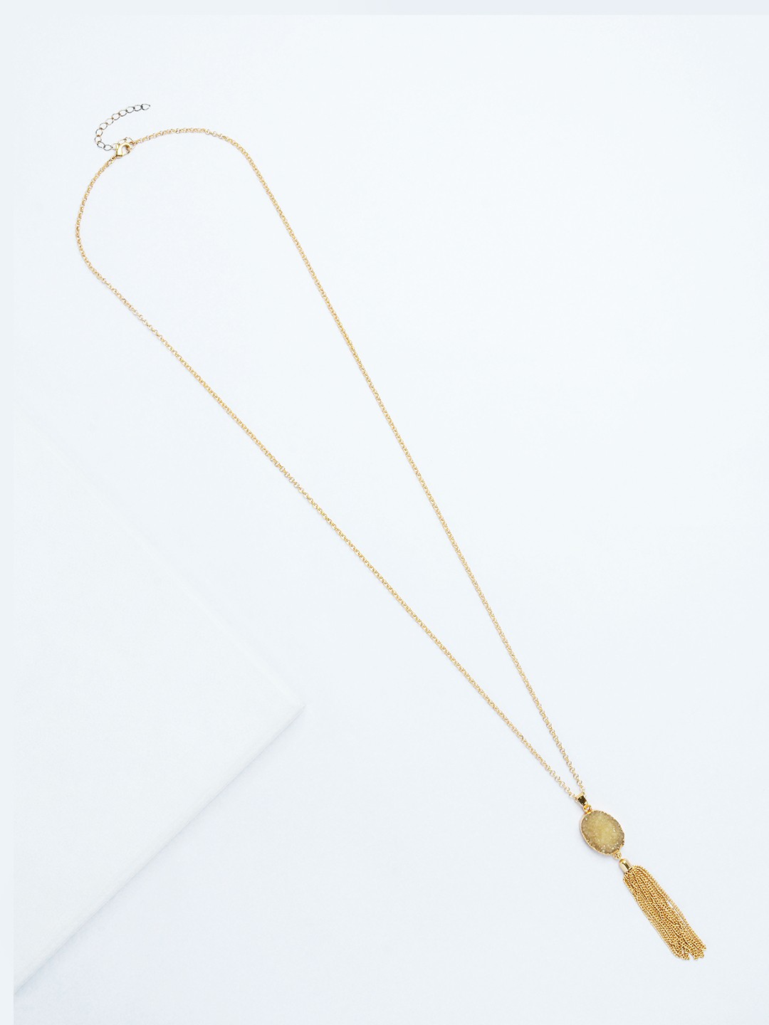

Rhea White & Gold-Toned Rhodium-Plated Quartz