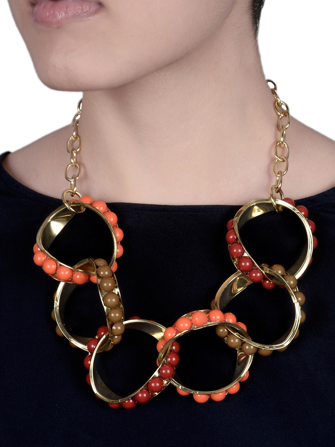 

Rhea Rhodium-Plated Necklace, Gold