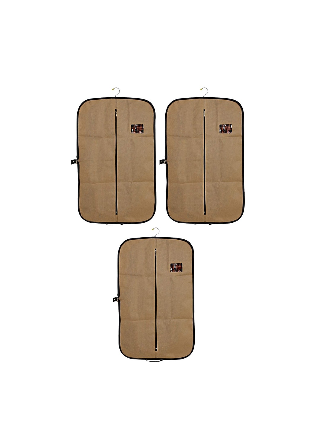 

Home Decor Expert Brown 3 pieces Fabric Cloth Cover Suit Organiser