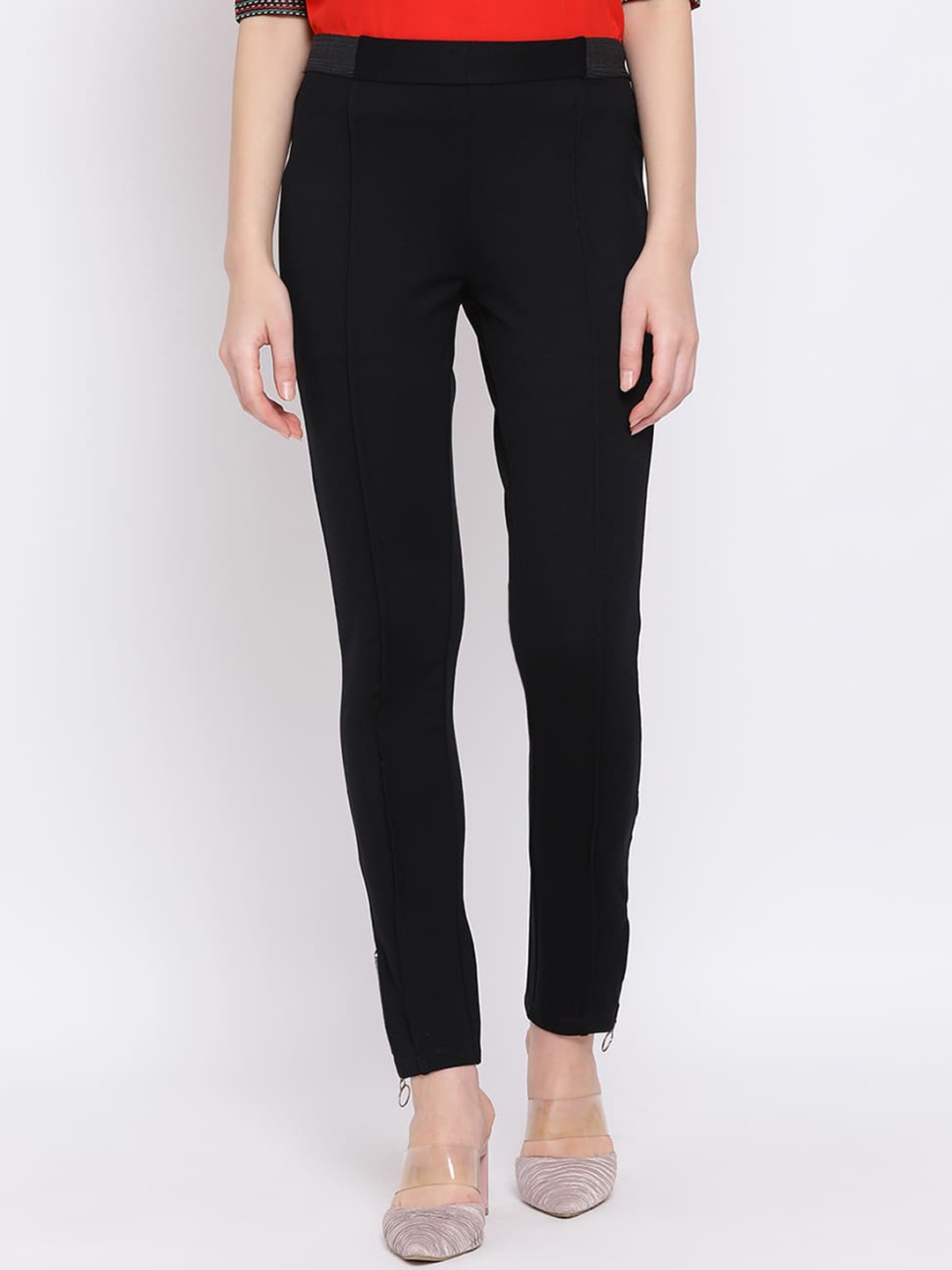 

DRAAX Fashions Slim Fit Treggings, Black