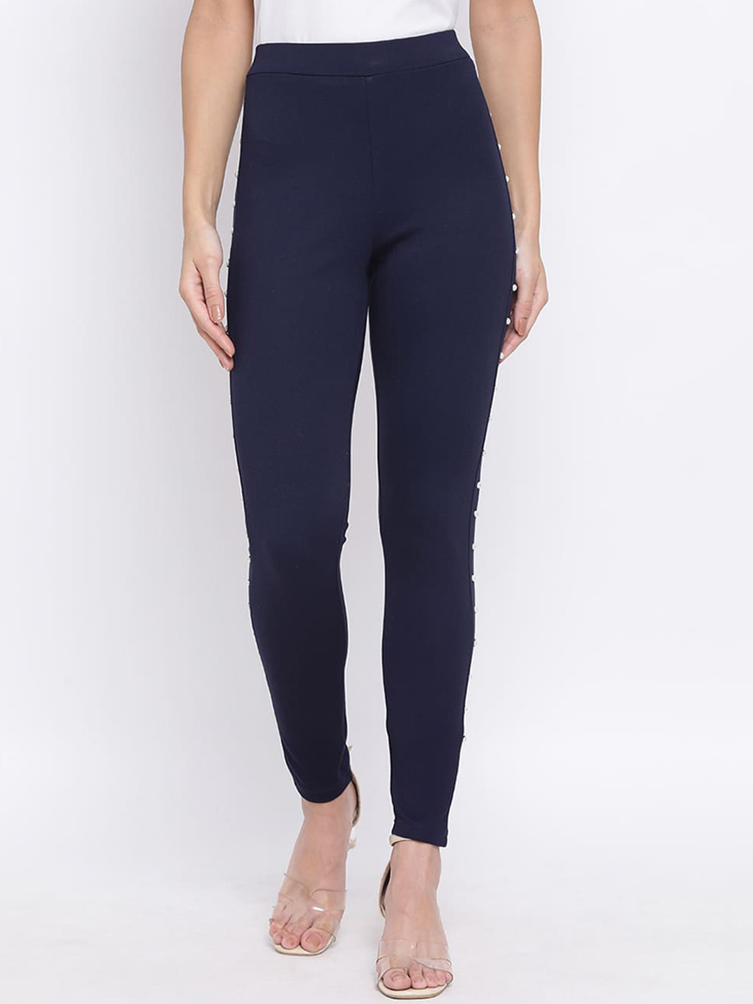 

DRAAX Fashions Skinny Fit Treggings, Navy blue
