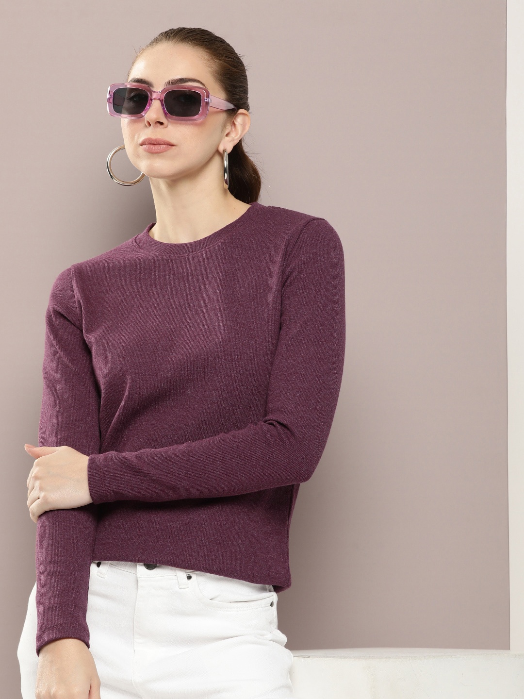 

Kook N Keech Ribbed T-shirt, Maroon