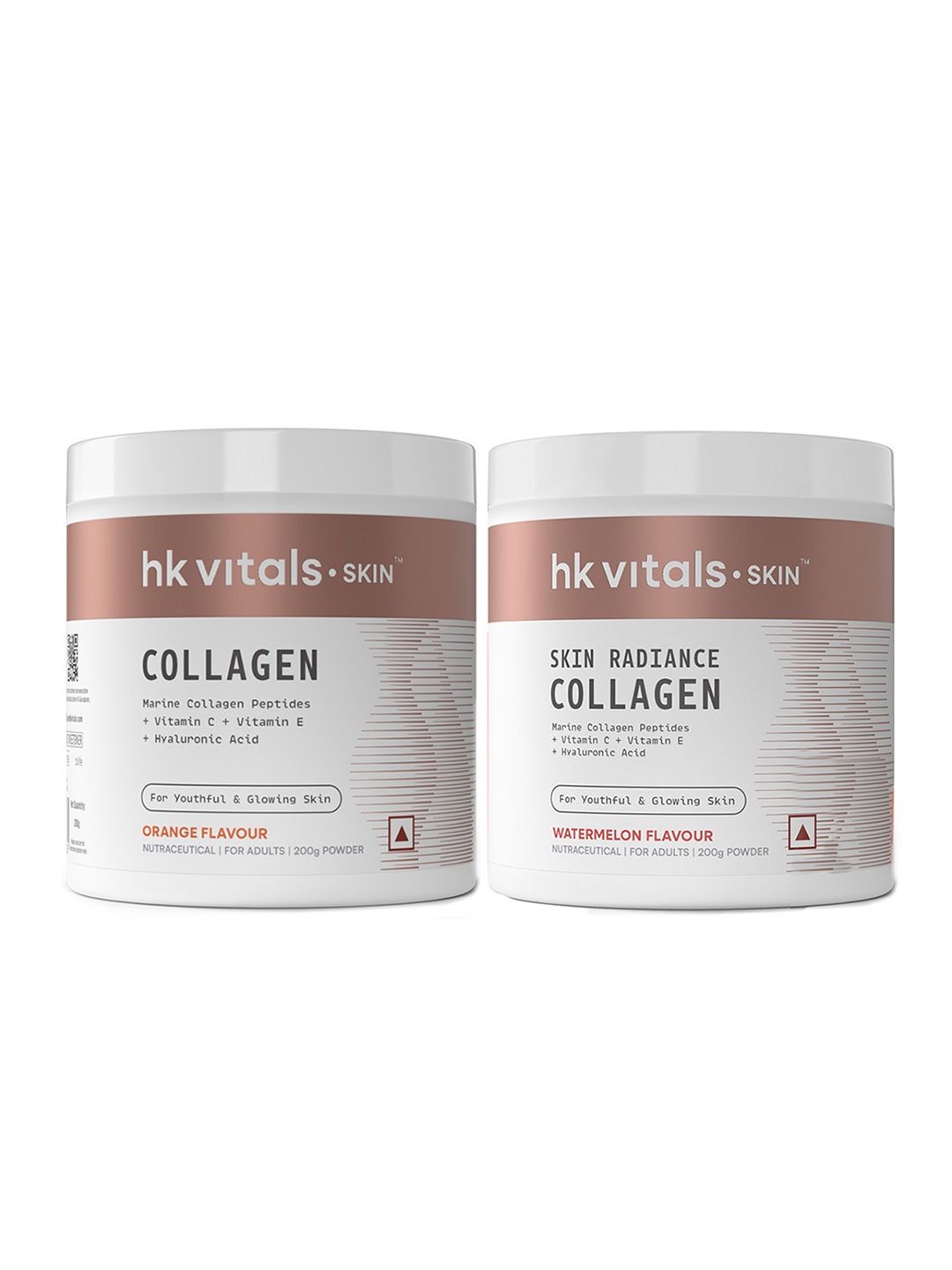 

HK VITALS Set Of 2 Skin Radiance Collagen Powder - Orange & Watermelon - 200g Each, Blue