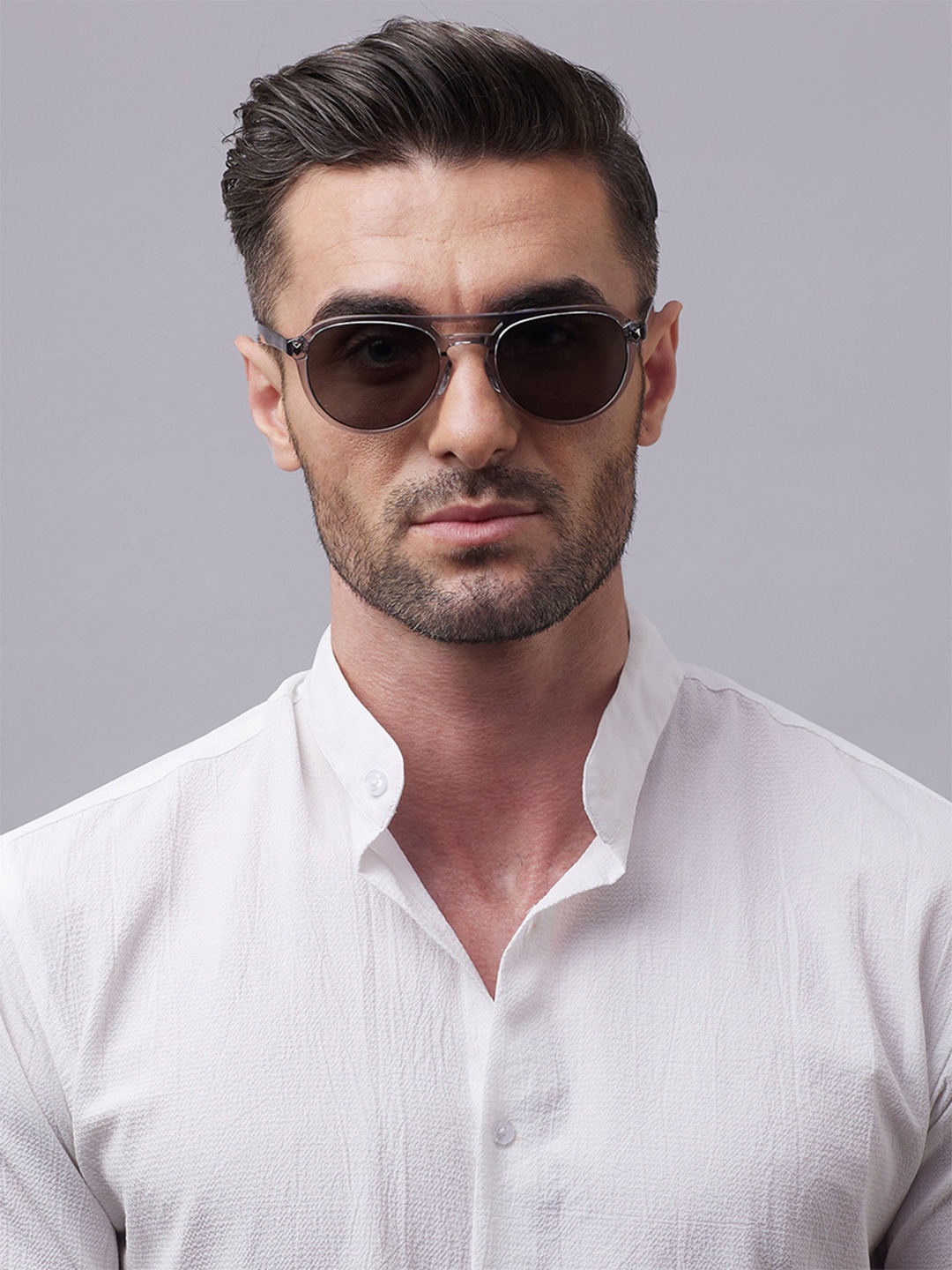 

Shisen Fox KAIZEN SMOKE Unisex Sunglass 55, Grey