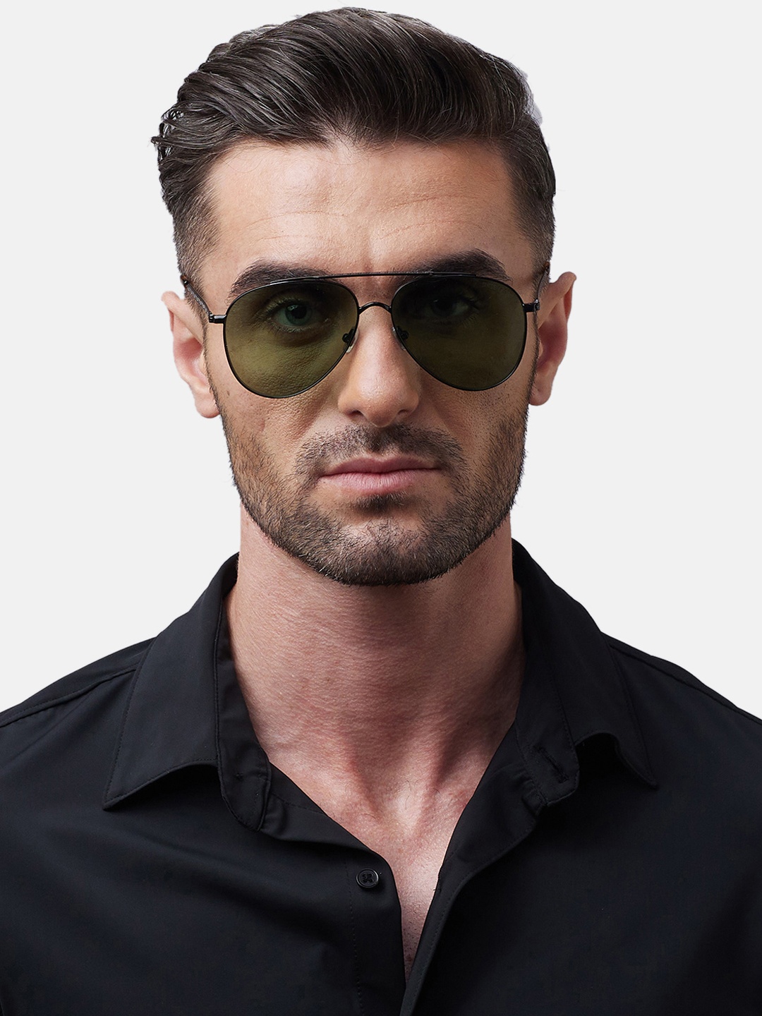 

Shisen Fox HIKOSHI BLACK Unisex Sunglass 56, Brown