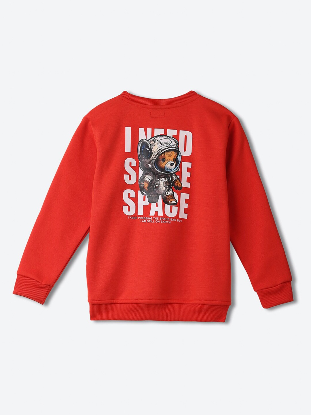

2Bme Boys Typography Printed Pullover, Red