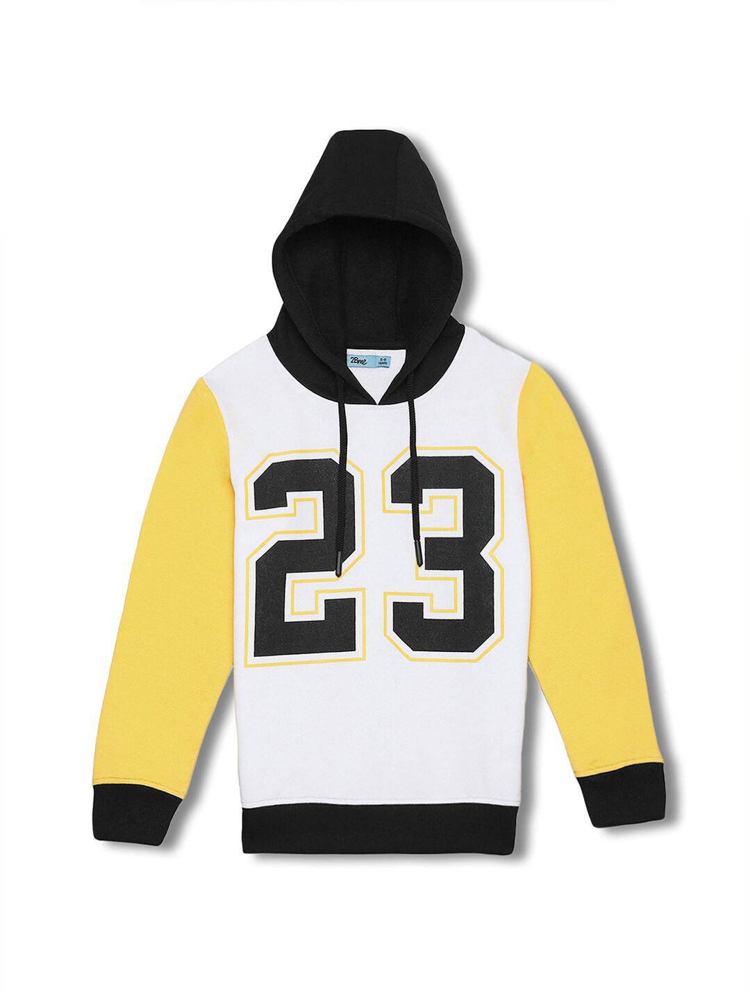 

2Bme Boys Alphanumeric Printed Long Sleeves Hood Pullover Sweatshirt, White