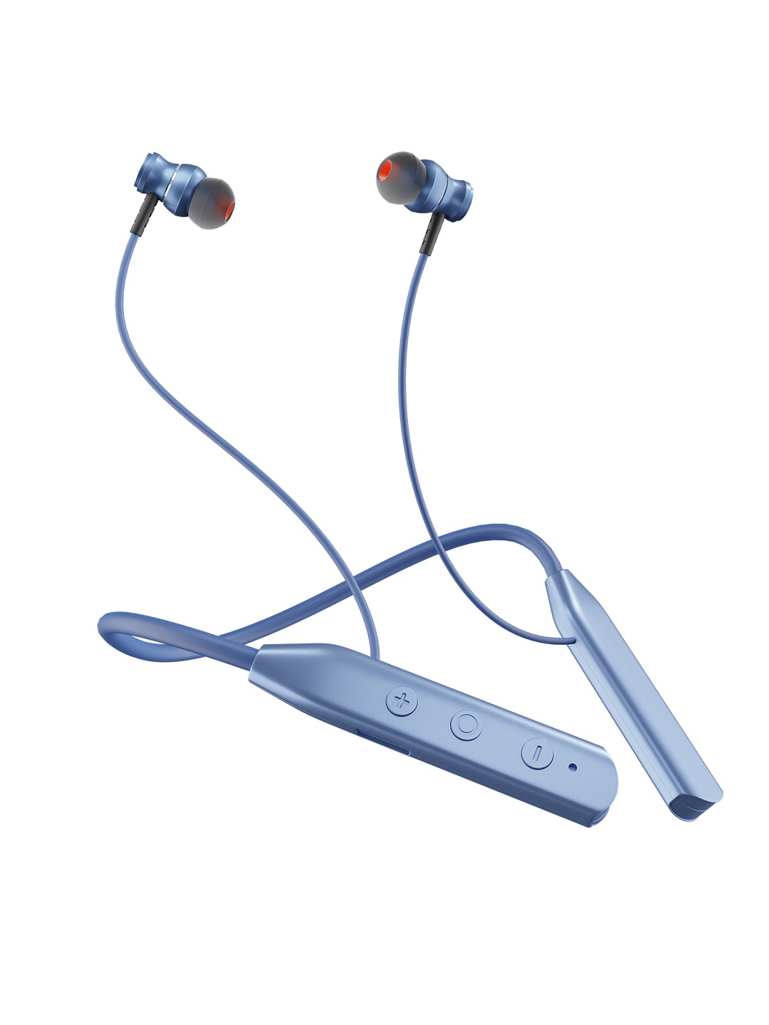 

Nu Republic Pulse Metal Wireless Neckband with Upto 50 hours Playtime, ENC, Dual Pairing, Blue