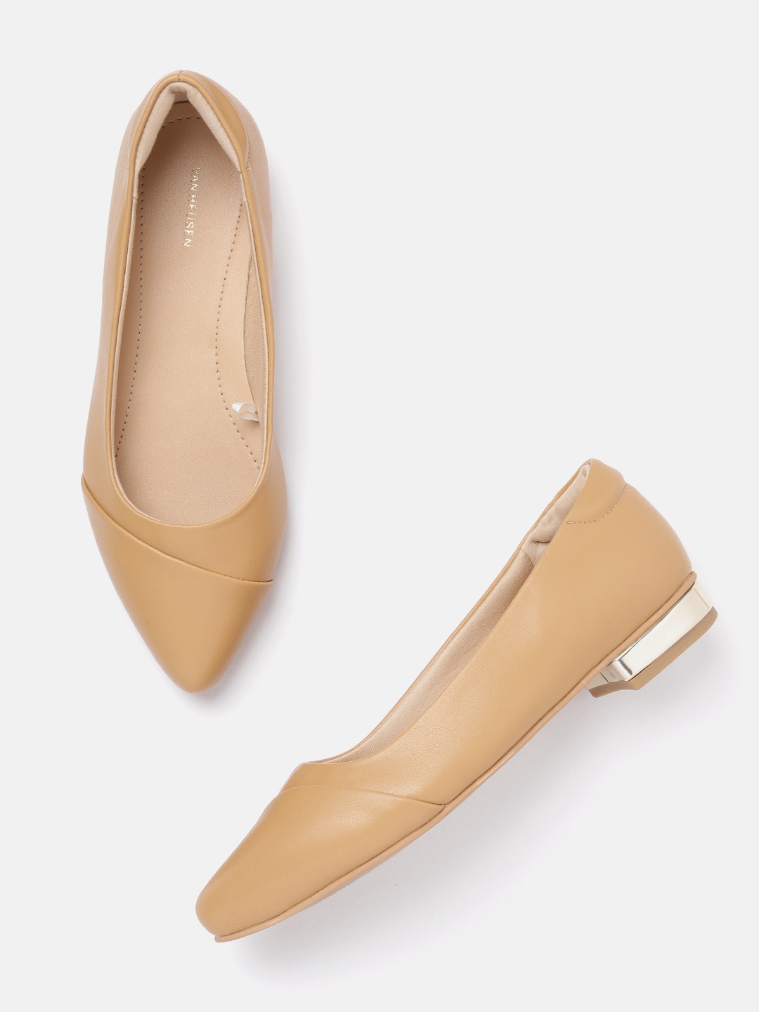 

Van Heusen Women Pointed-Toe Ballerinas, Beige