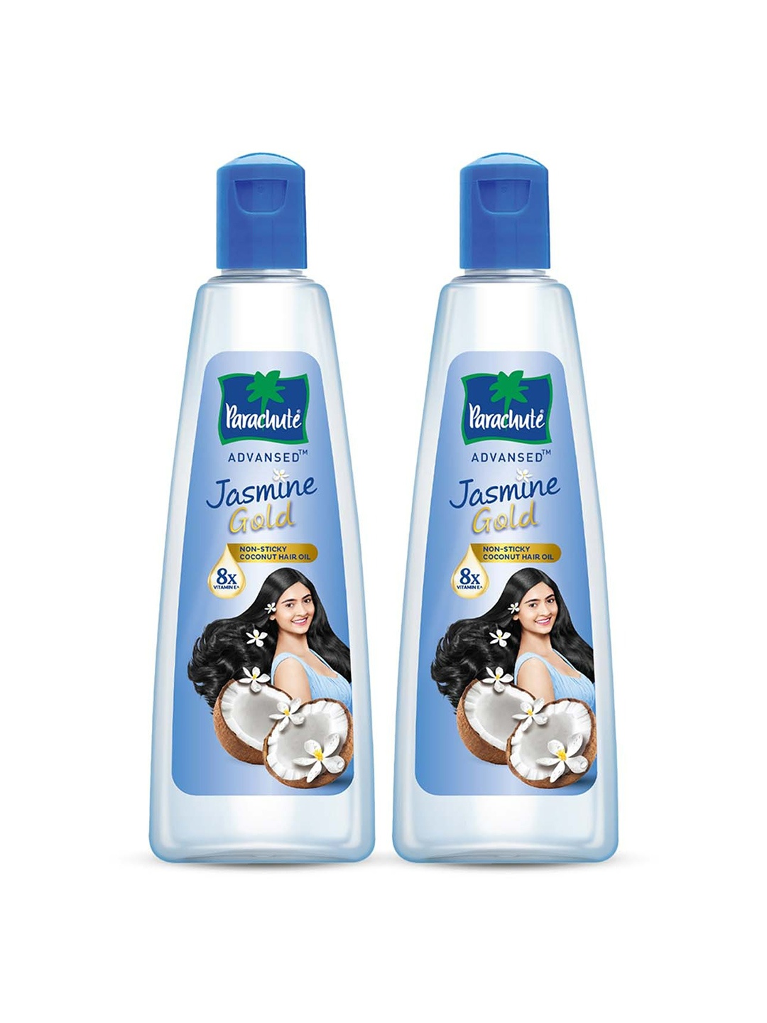 

Parachute Advansed Set of 2 Jasmine Gold Non-Sticky Coconut Hair Oil - 300ml each, Blue