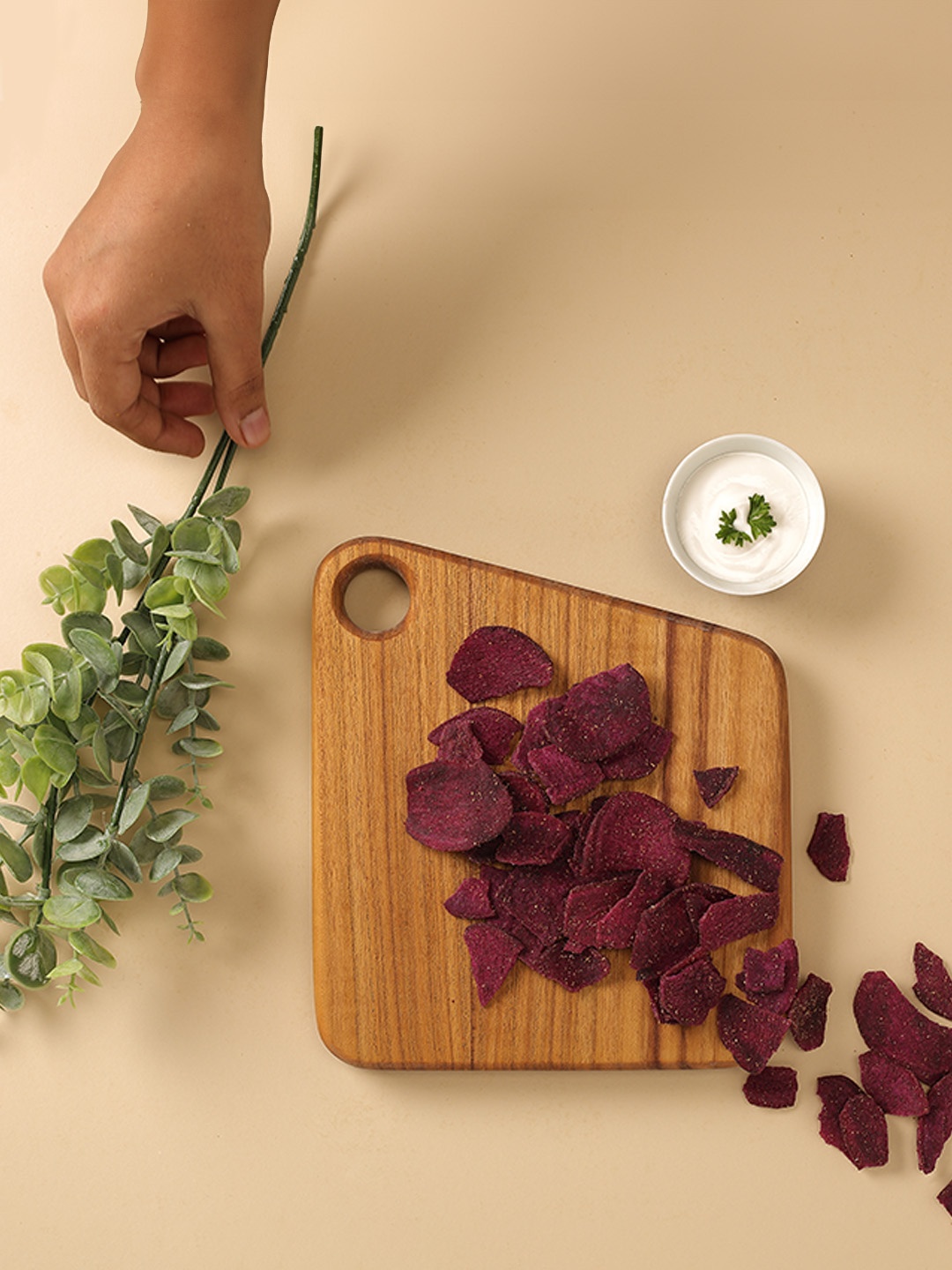 

Utopia Choice Teakogram Mini Chopping Board / Serving Platter, Brown