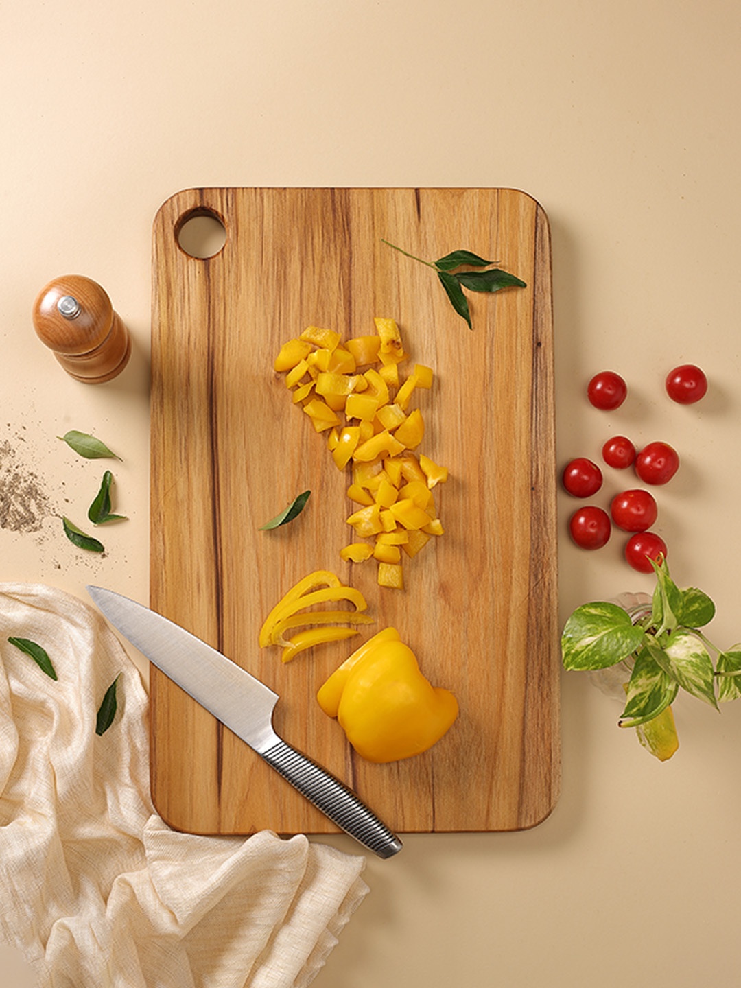 

Utopia Choice Teakogram Reversible Large Chopping Board, Brown